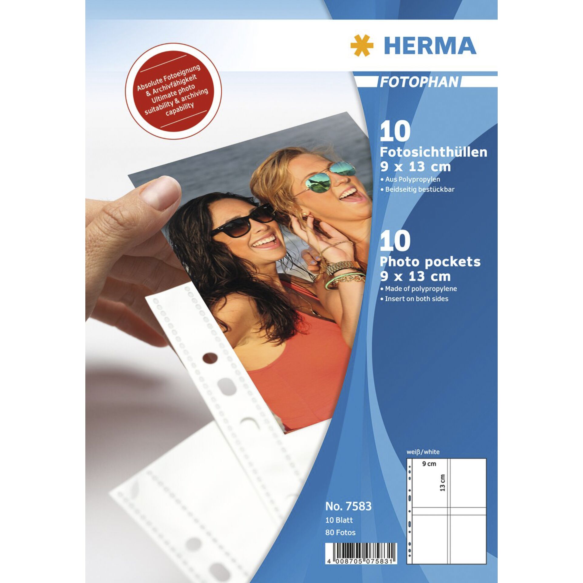 Herma fotophan  9x13 hoch 10 Blatt                    7583