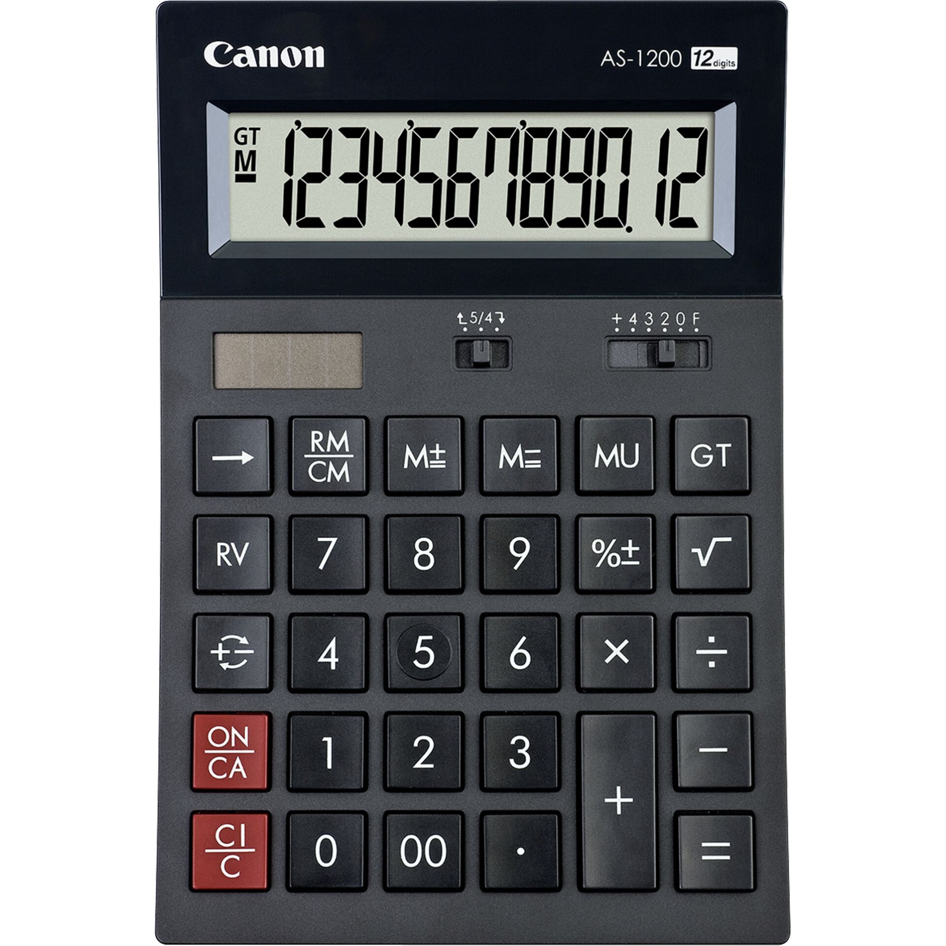 Canon AS1200HB Taschenrechner Desktop Einfacher Taschenrechner Grau