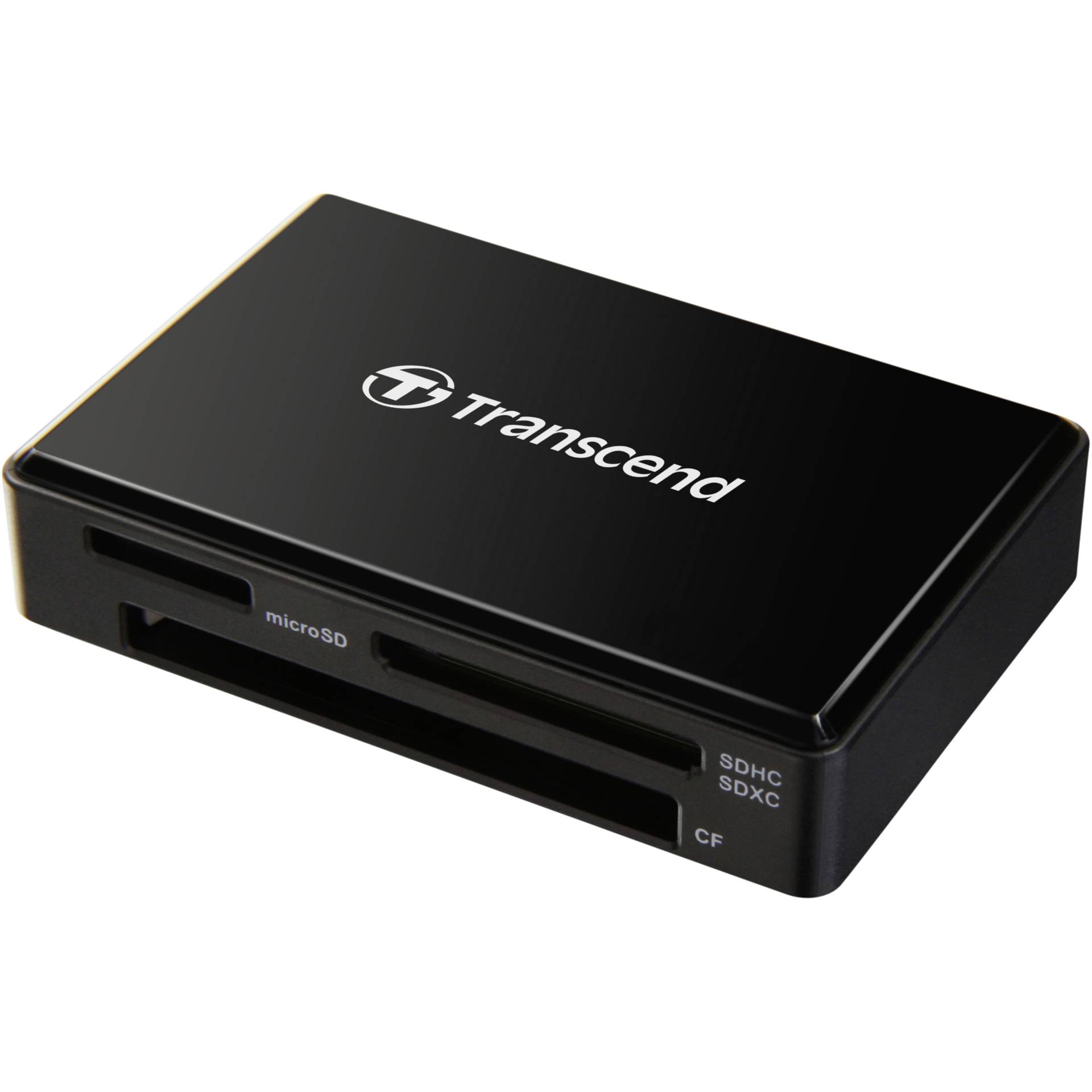 Transcend RDF8 v2 schwarz Multi-Slot-Cardreader, USB-A 3.0 [Stecker], externer Cardreader schwarz