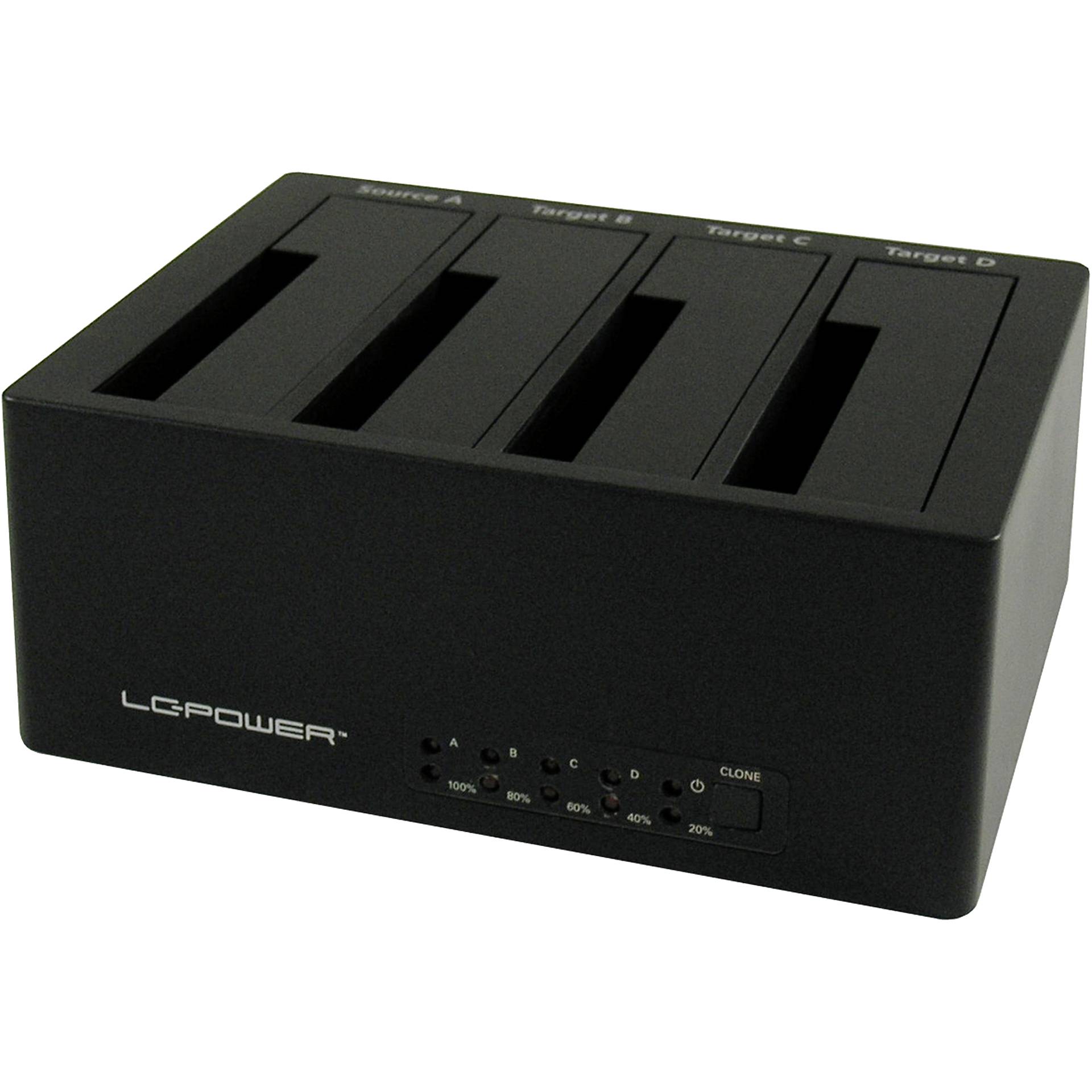 LC-Power LC-DOCK-U3-4B Dockingstation, USB-B 3.0/eSATA 6Gb/s 