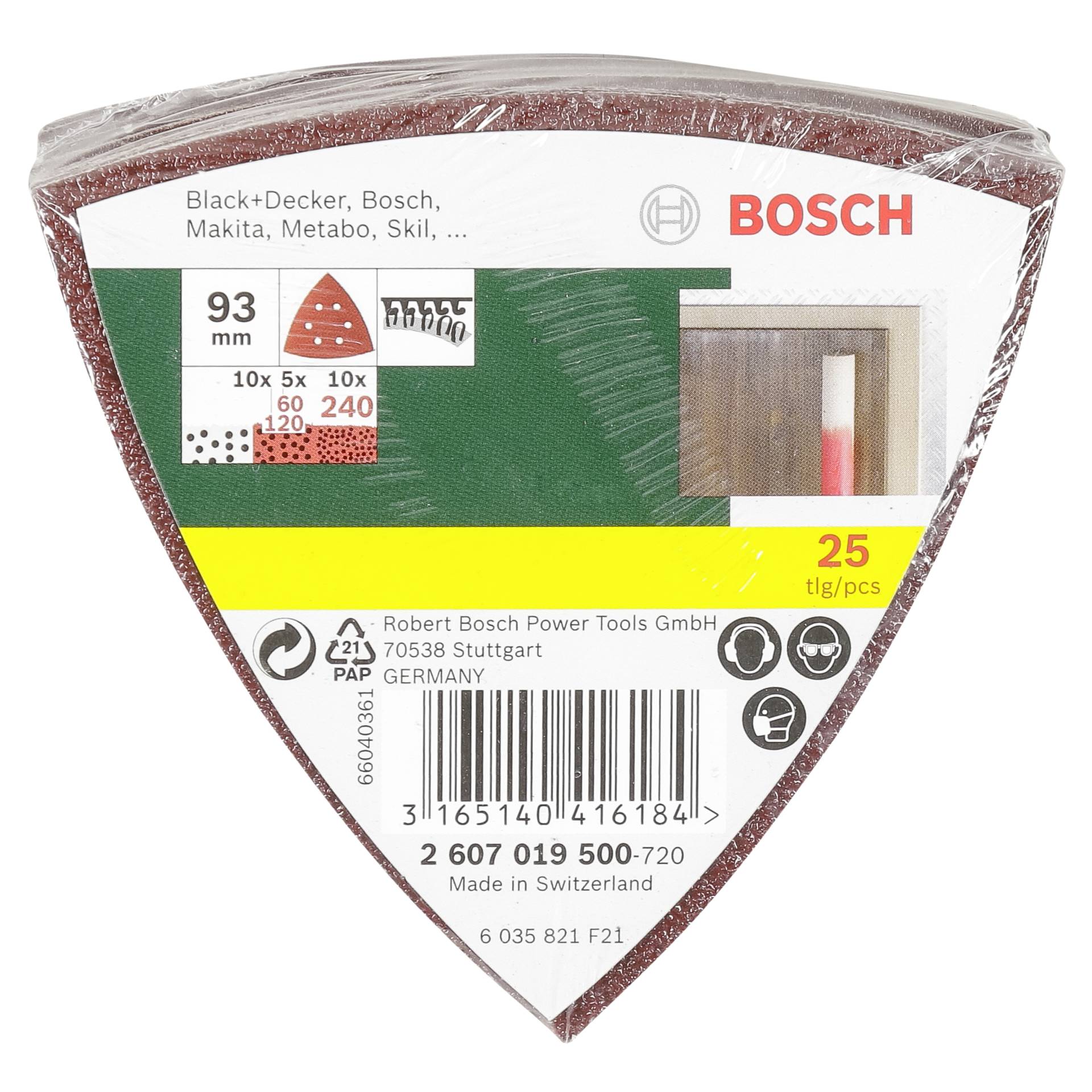 Bosch 2 607 019 500 Schleifmaschinenzubehör 25 Stück(e)