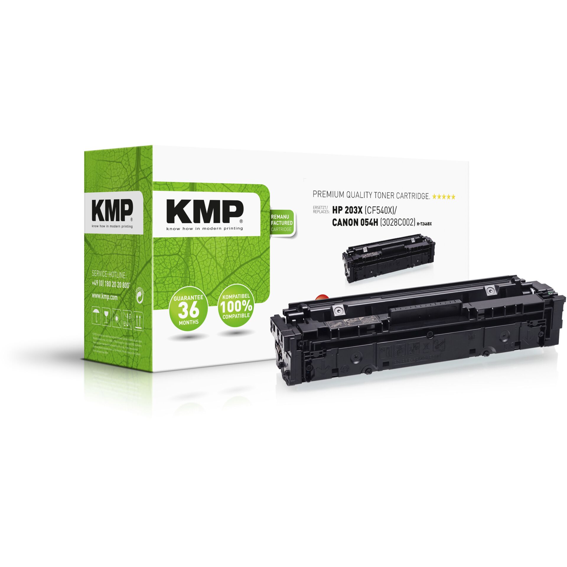 KMP H-T246BX Toner schwarz kompatibel mit HP CF 540 X