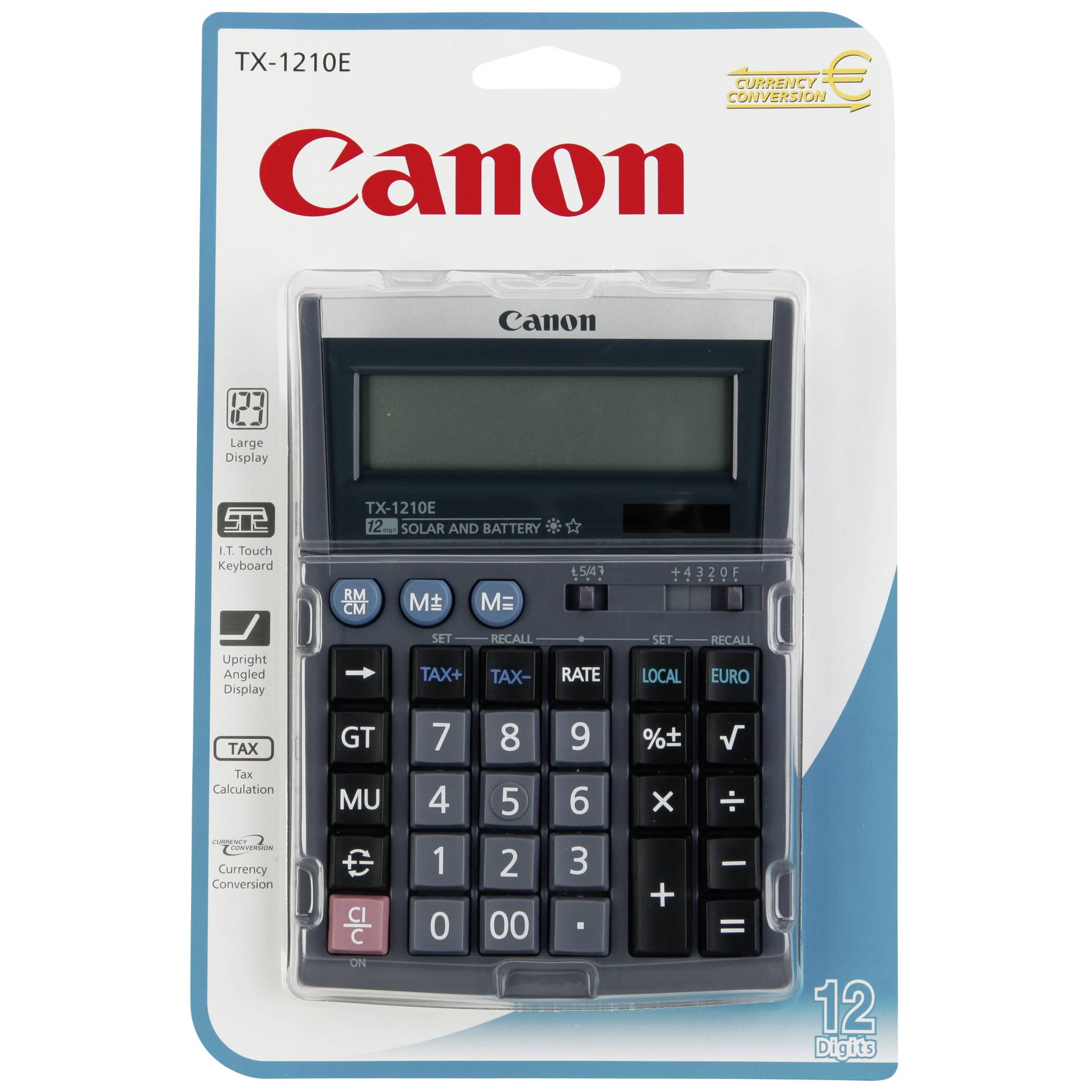 Canon TX-1210E Taschenrechner Desktop Display-Rechner Lila