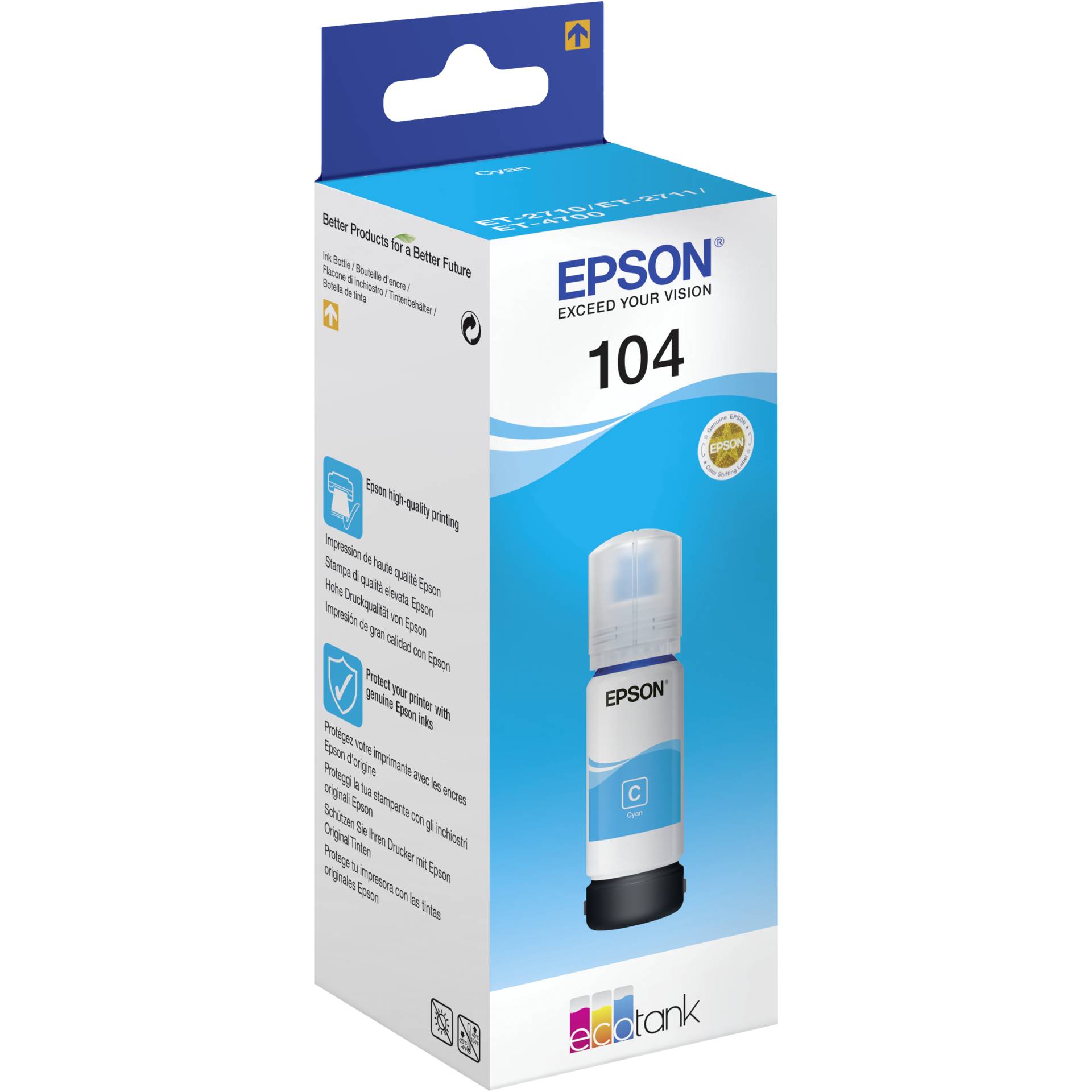 Epson Tinte 104 cyan 