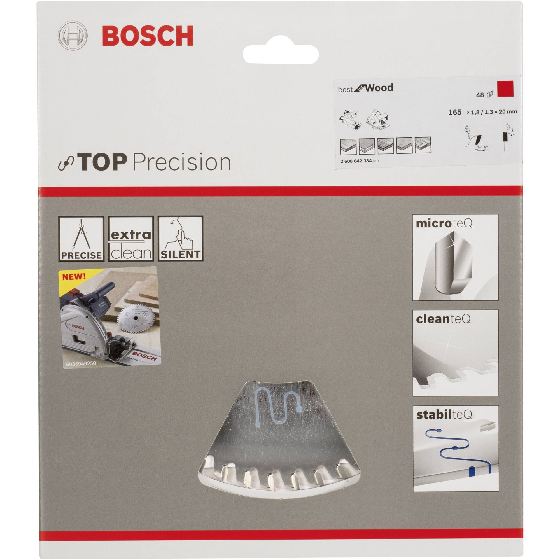 Bosch Kreissägeblatt BS WO H 165x20-48