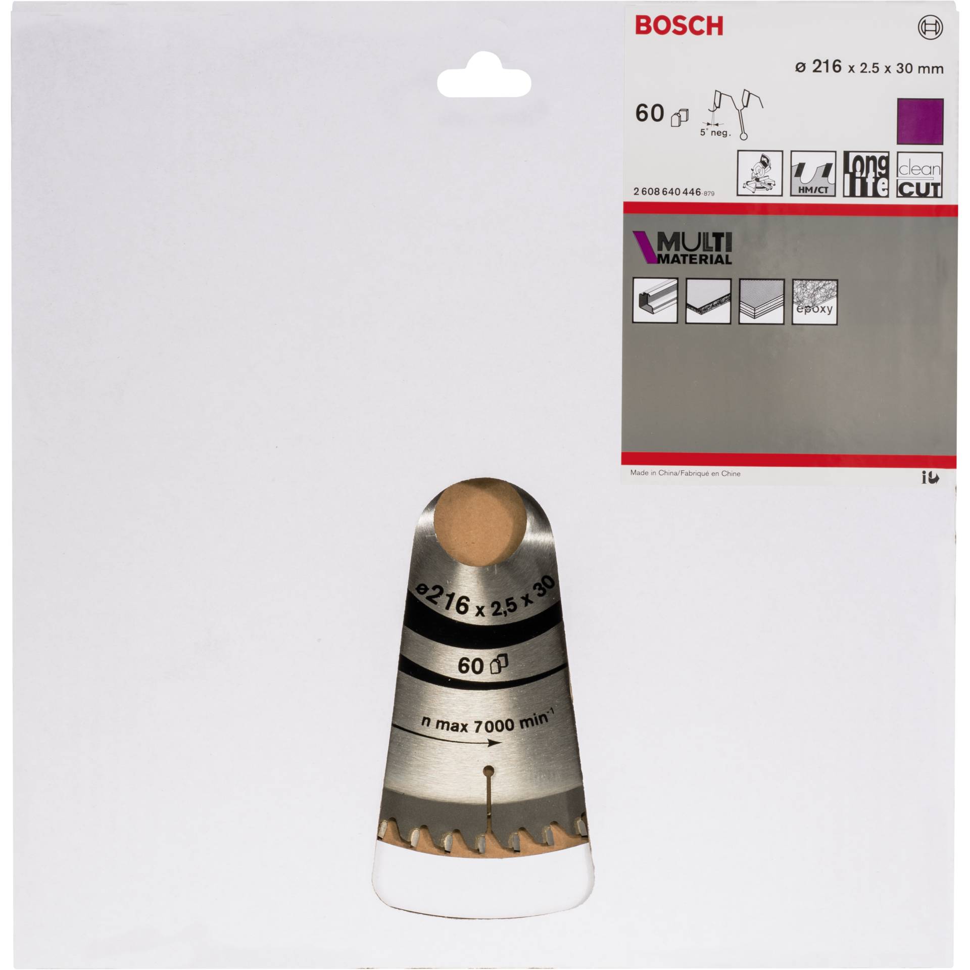 Bosch 2608640446 Kreissägeblatt 21,6 cm 1 Stück(e)