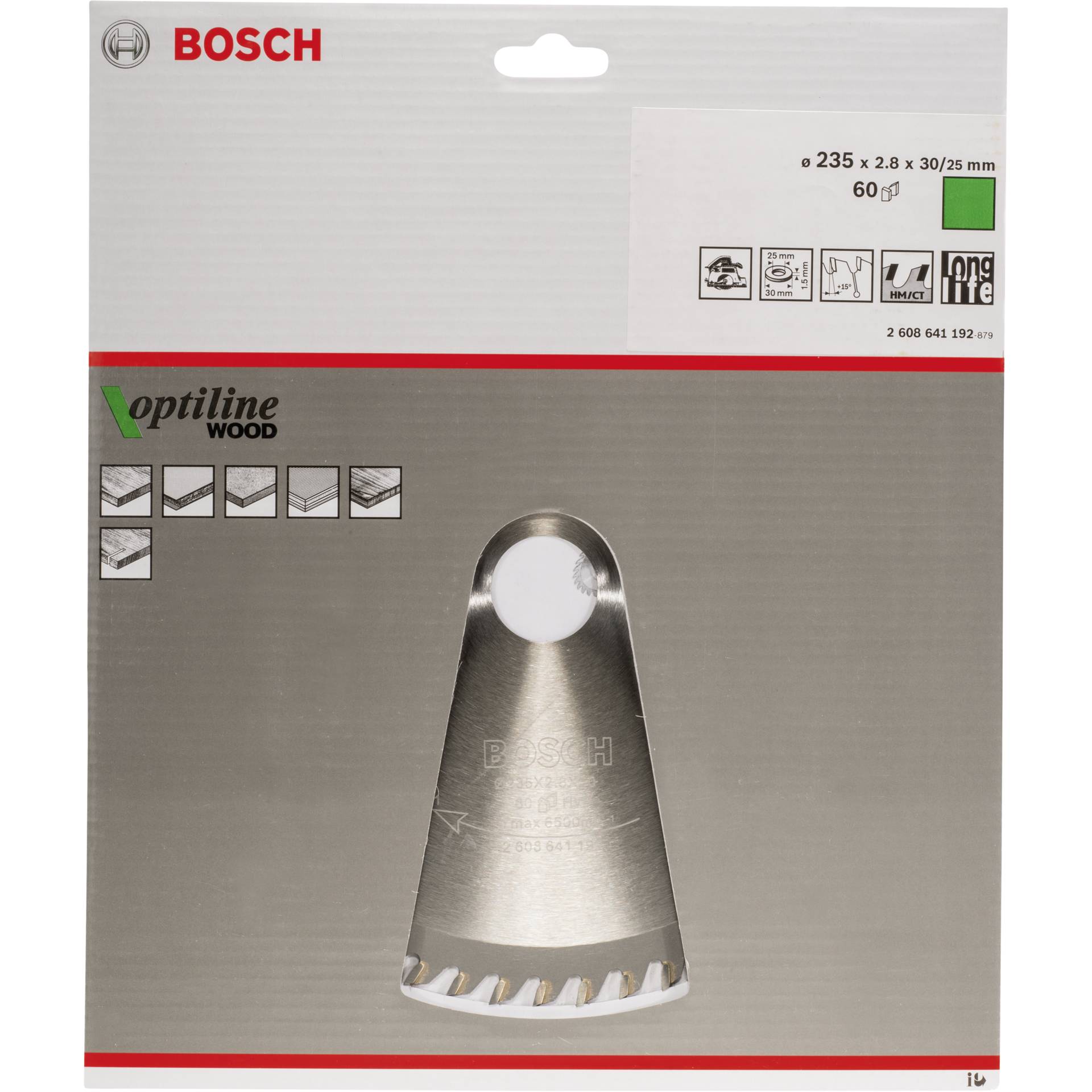 Bosch 2608641192 Kreissägeblatt 23,5 cm 1 Stück(e)