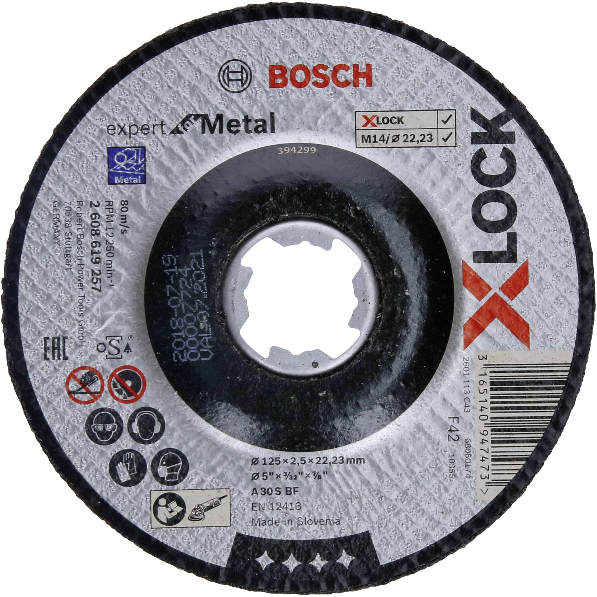 Bosch X-LOCK Trennsch.125X2,5mm EfM gekröpft