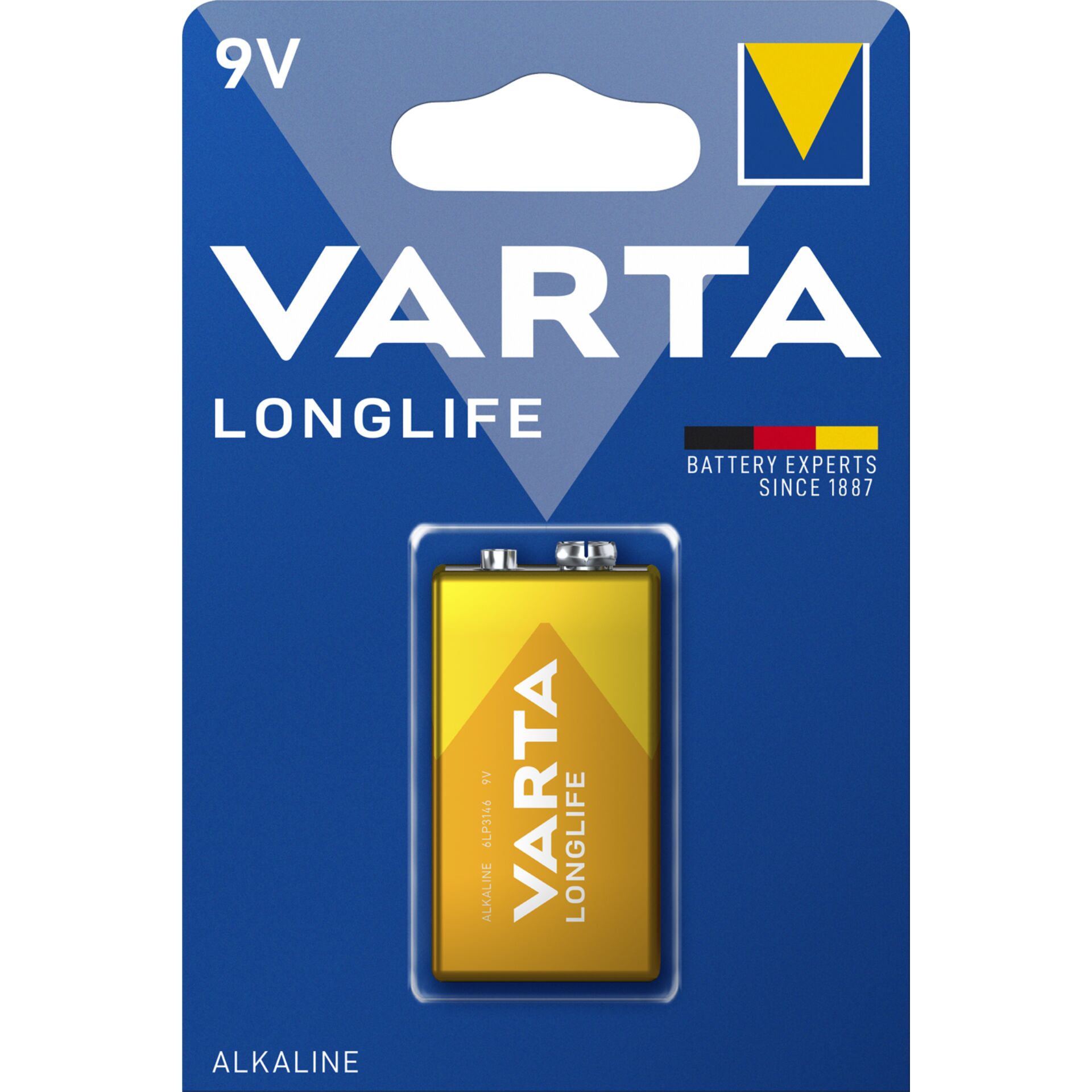Varta Longlife Extra 9V, Alkali 