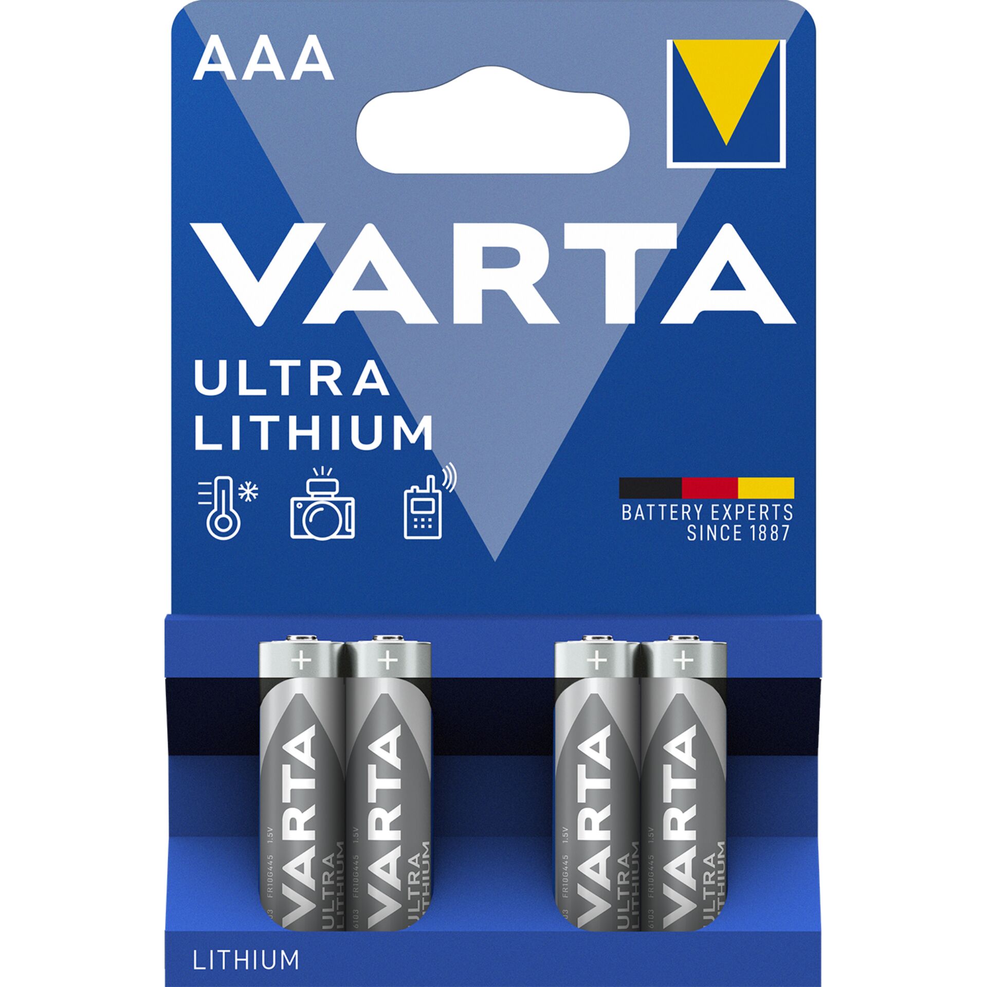 4er-Pack Varta Lithium Micro AAA 