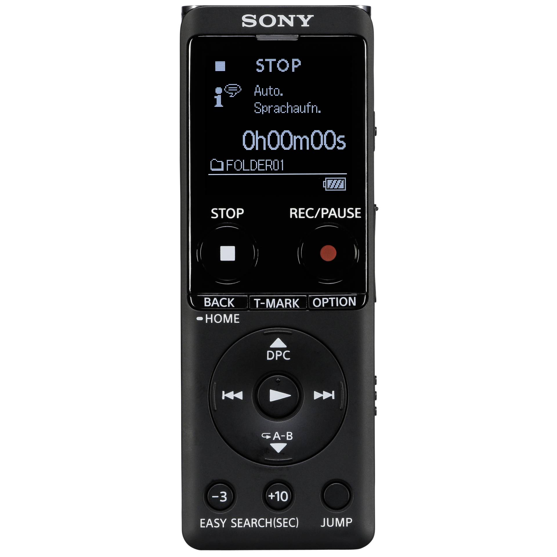Sony ICD-UX570 Internal memory & flash card Black