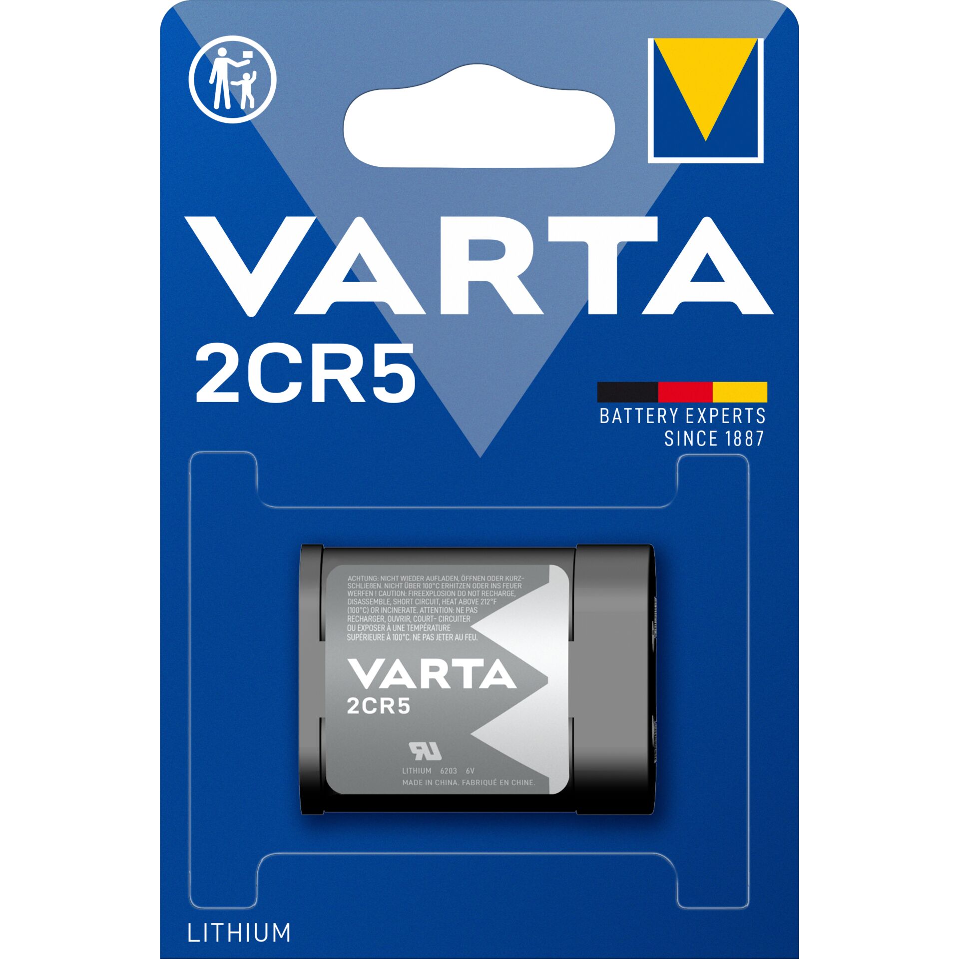 Varta Photo Lithium 2CR5, Batterie 1.5V, 10er Pack