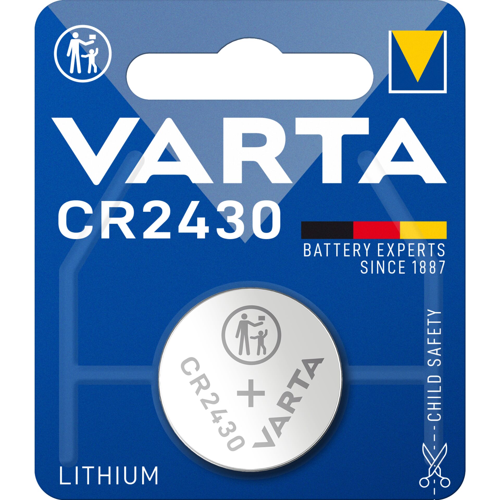 Varta Lithium 3V  CR 2430 Knopfzelle 