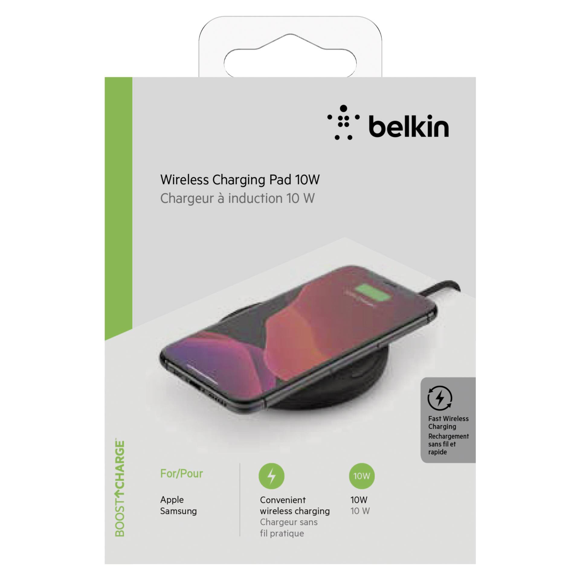 Belkin Boost Charge Smartphone Schwarz AC Kabelloses Aufladen Schnellladung Drinnen
