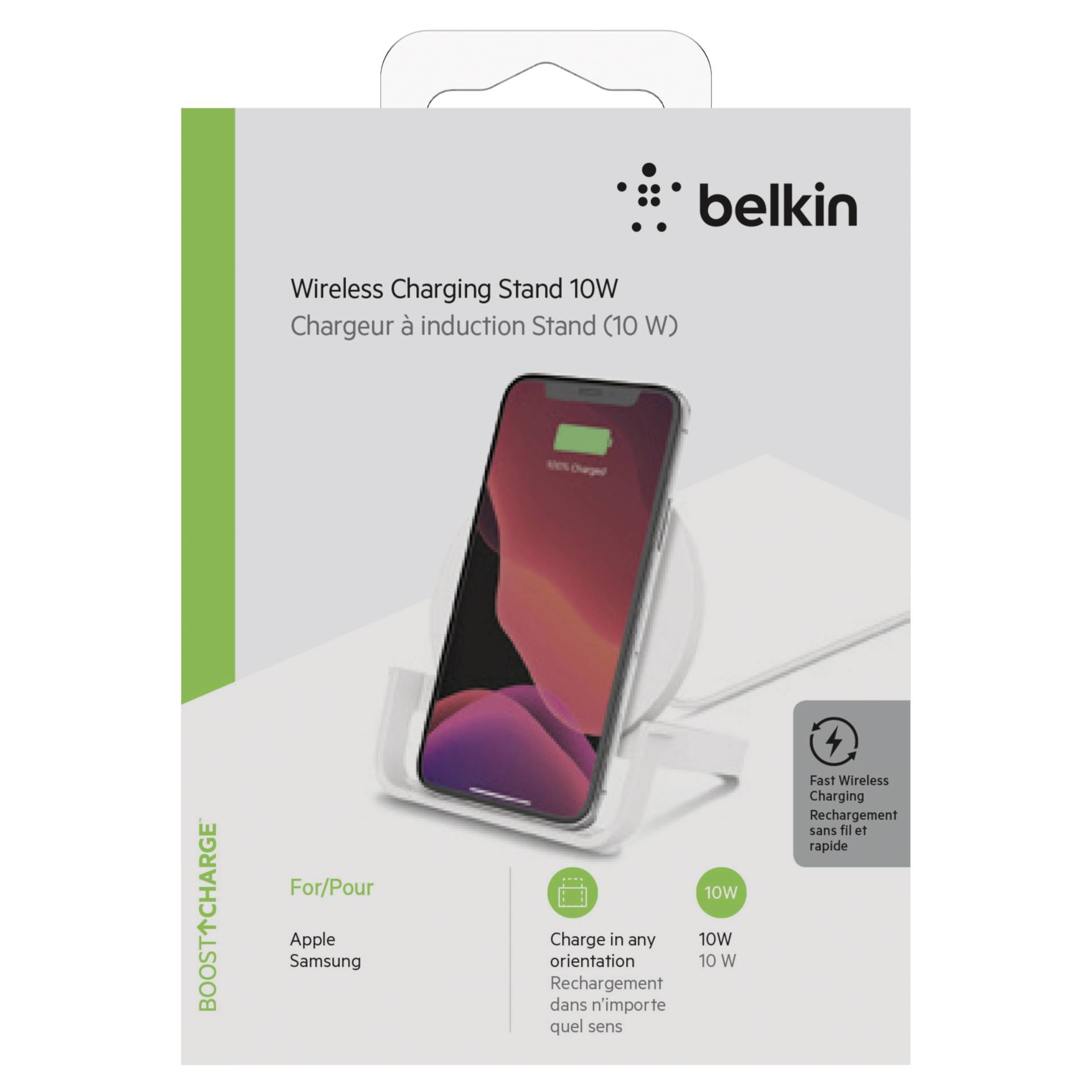 Belkin BOOSTCHARGE Smartphone Weiß AC Kabelloses Aufladen Schnellladung Drinnen