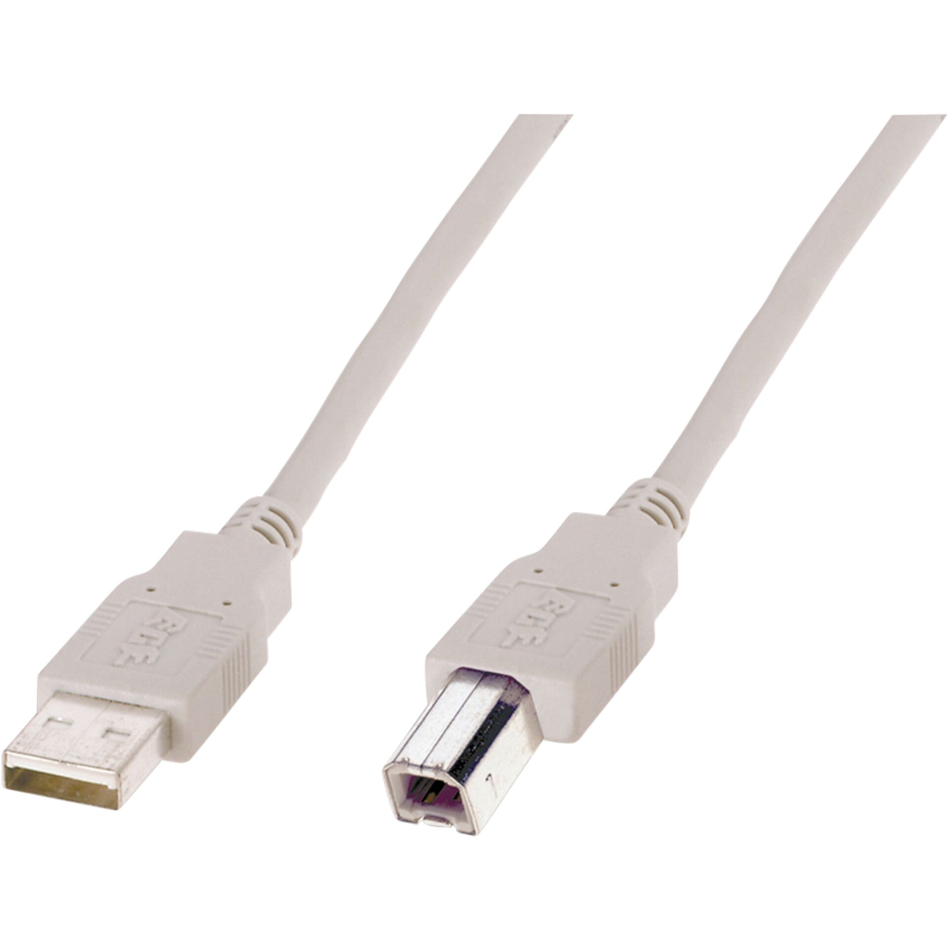 1,8m USB 2.0 Kabel USB A zu USB B stecker/ stecker Beige