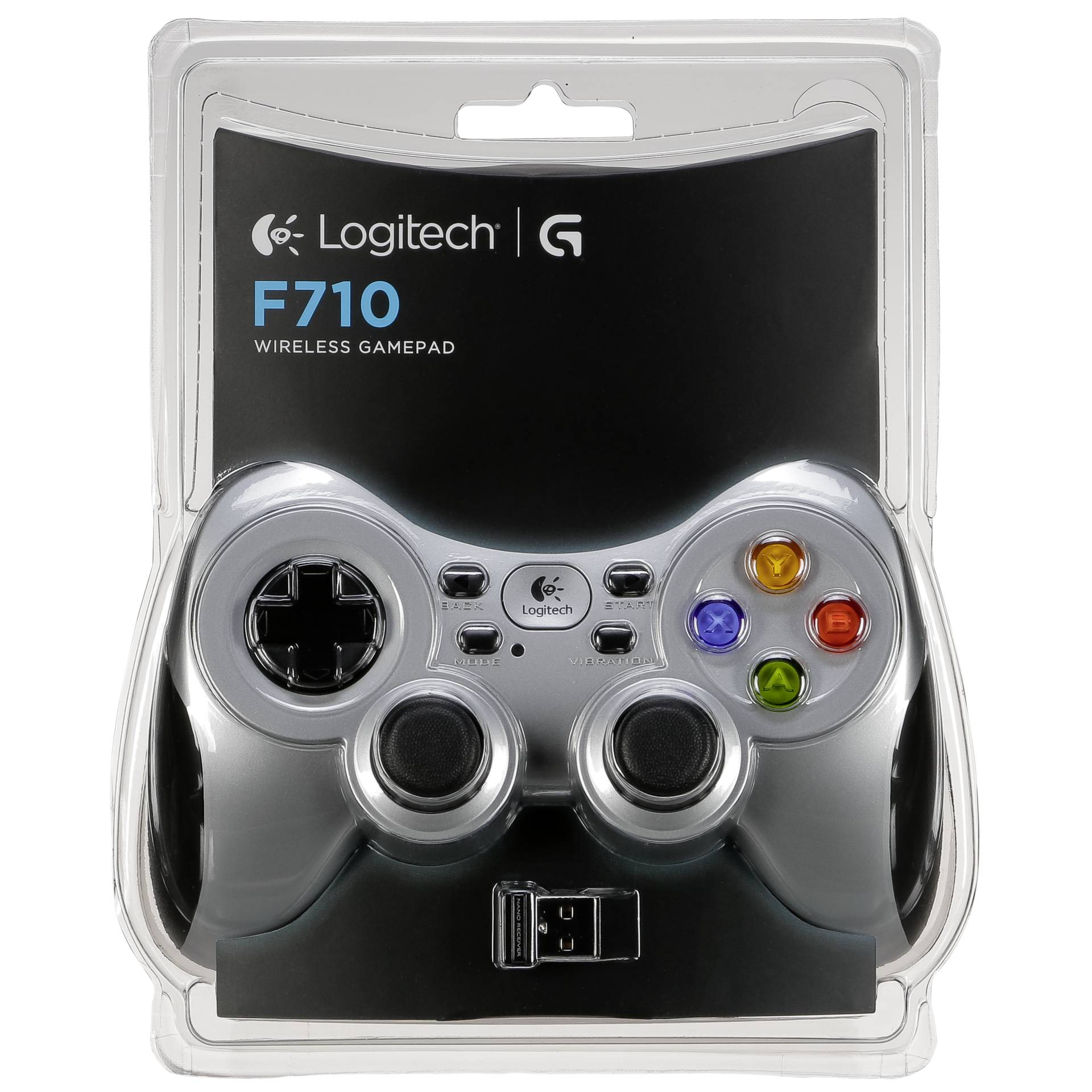 Logitech G F710 Schwarz, Silber RF Gamepad Analog / Digital PC