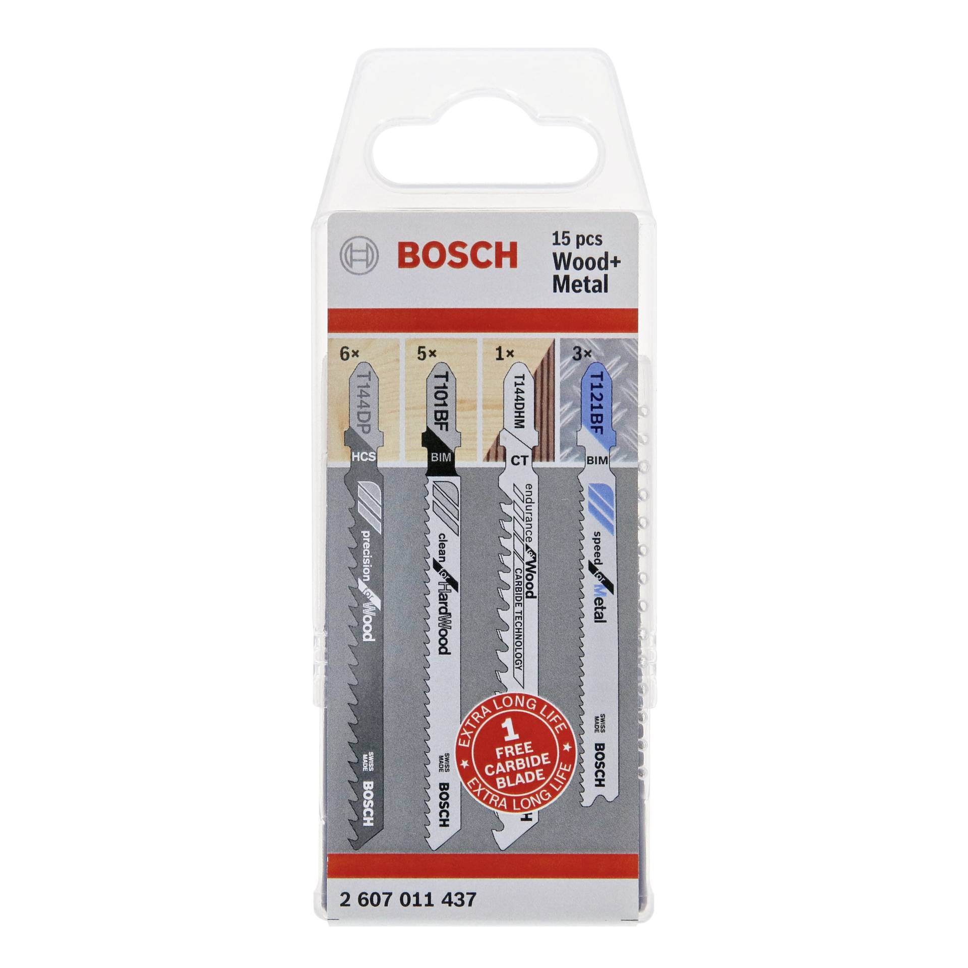 Bosch 2 607 011 437 Sägeblatt für Stichsägen, Laubsägen & elektrische Sägen Stichsägeblatt 15 Stück(e)