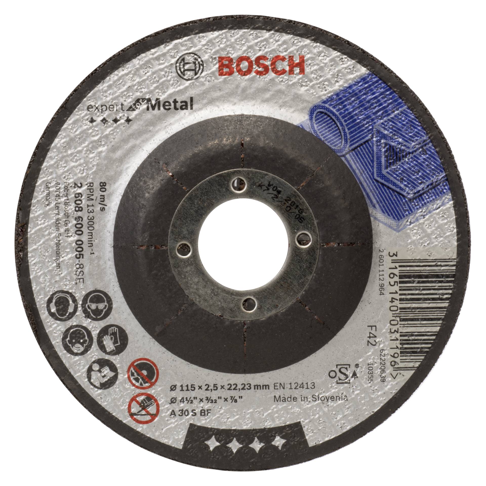Bosch Trennscheibe gekröpft 115x2,5 mm für Metall