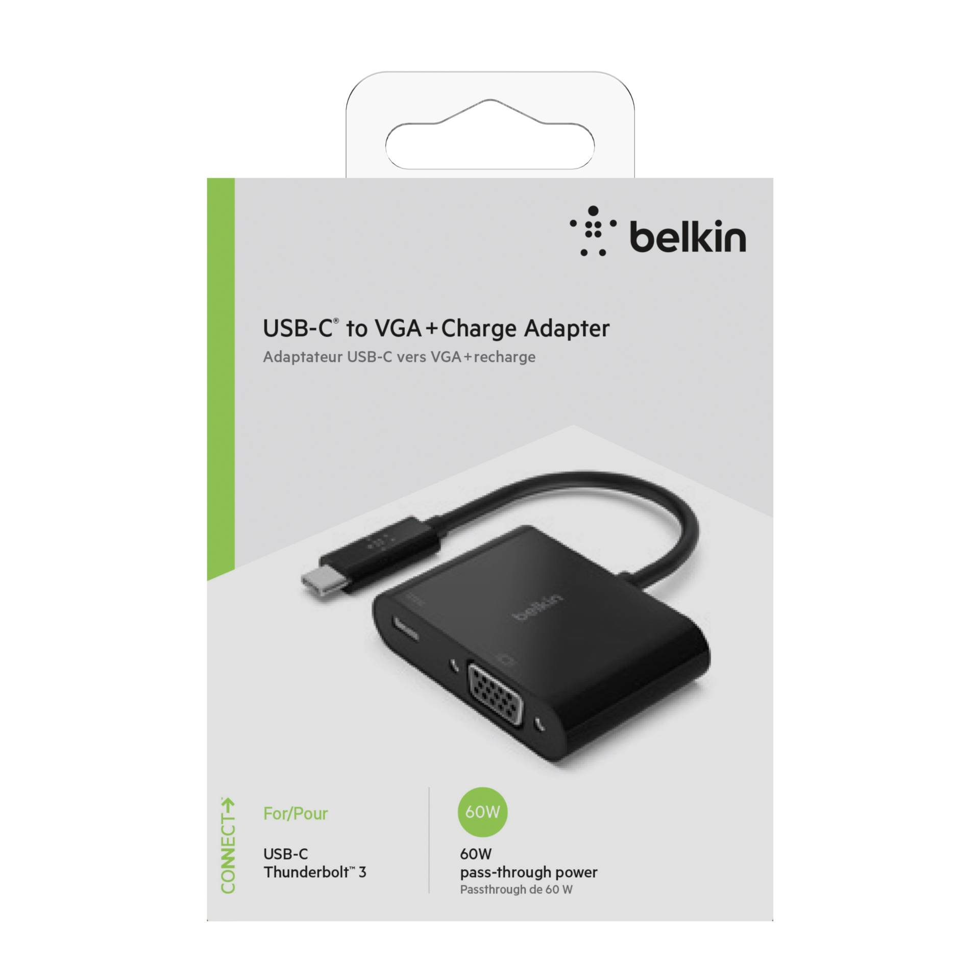 Belkin AVC001BTBK laptop-dockingstation & portreplikator USB 3.2 Gen 1 (3.1 Gen 1) Type-C Schwarz