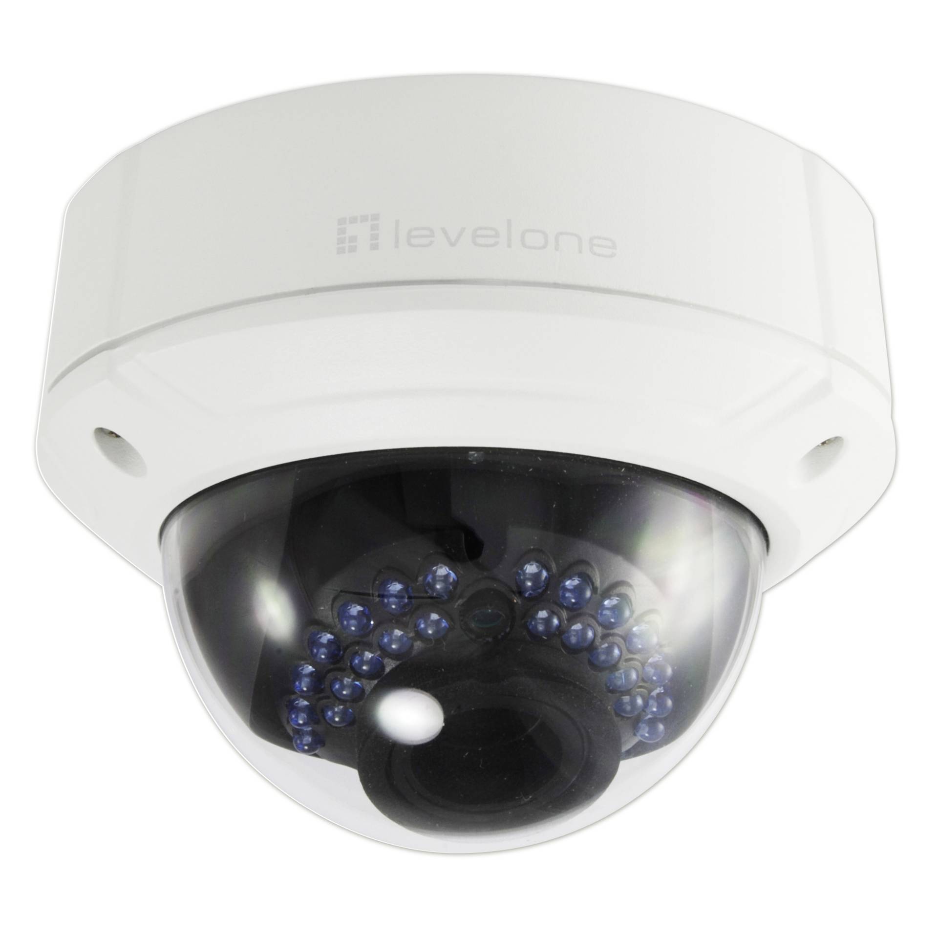 LevelOne FCS-3085, 4MP Outdoor Netzwerkkamera IR-LEDs, Zwei-Wege Audio, Varifokusobjektiv