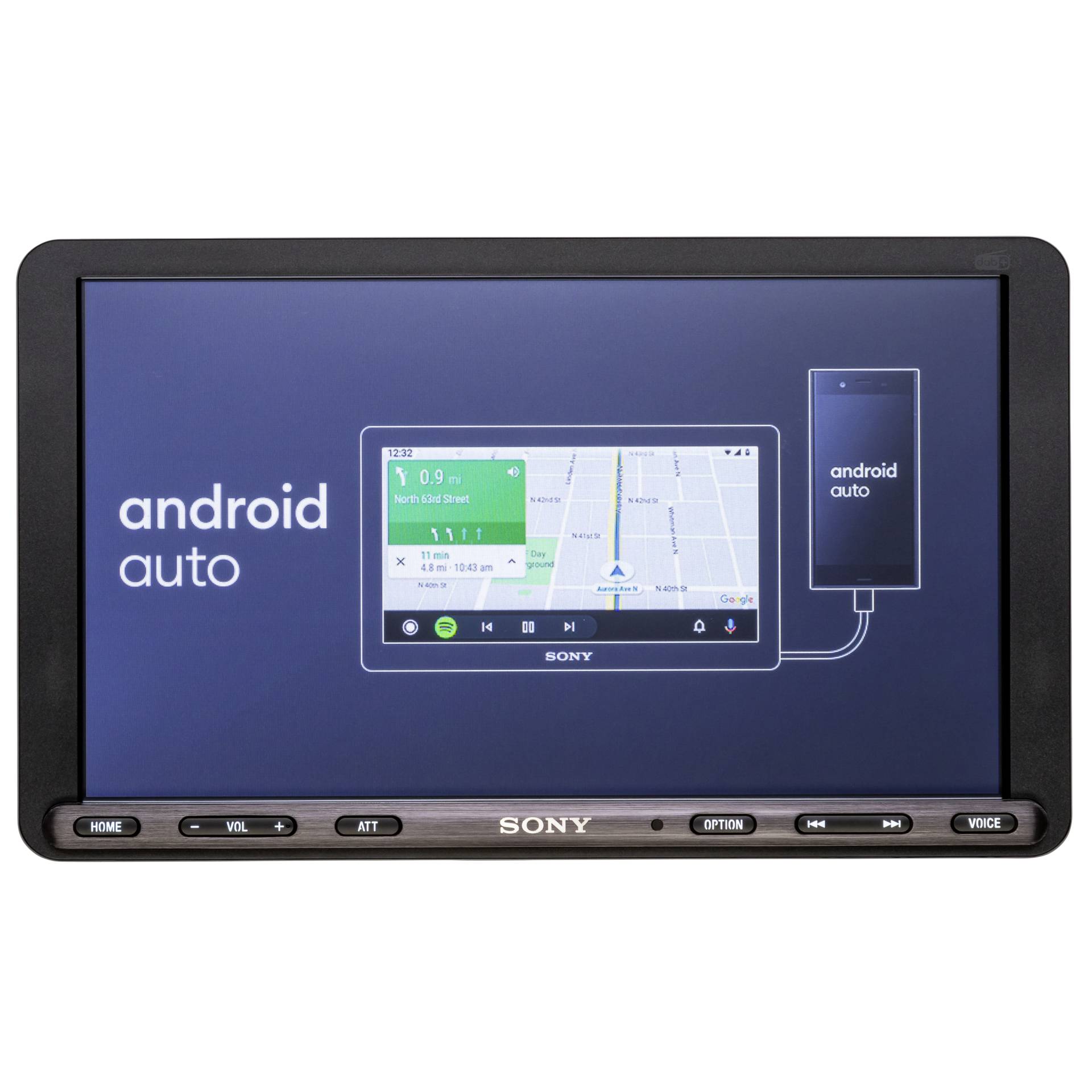 Sony XAV-AX8050D car media receiver Black 220 W Bluetooth