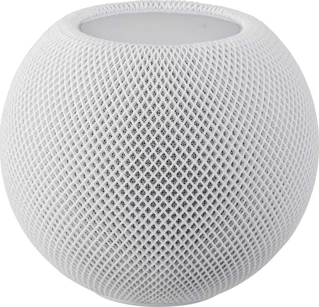 Apple HomePod Mini weiß, Sprachassistent (Apple Siri), Apple AirPlay 2, Apple Music, Deezer