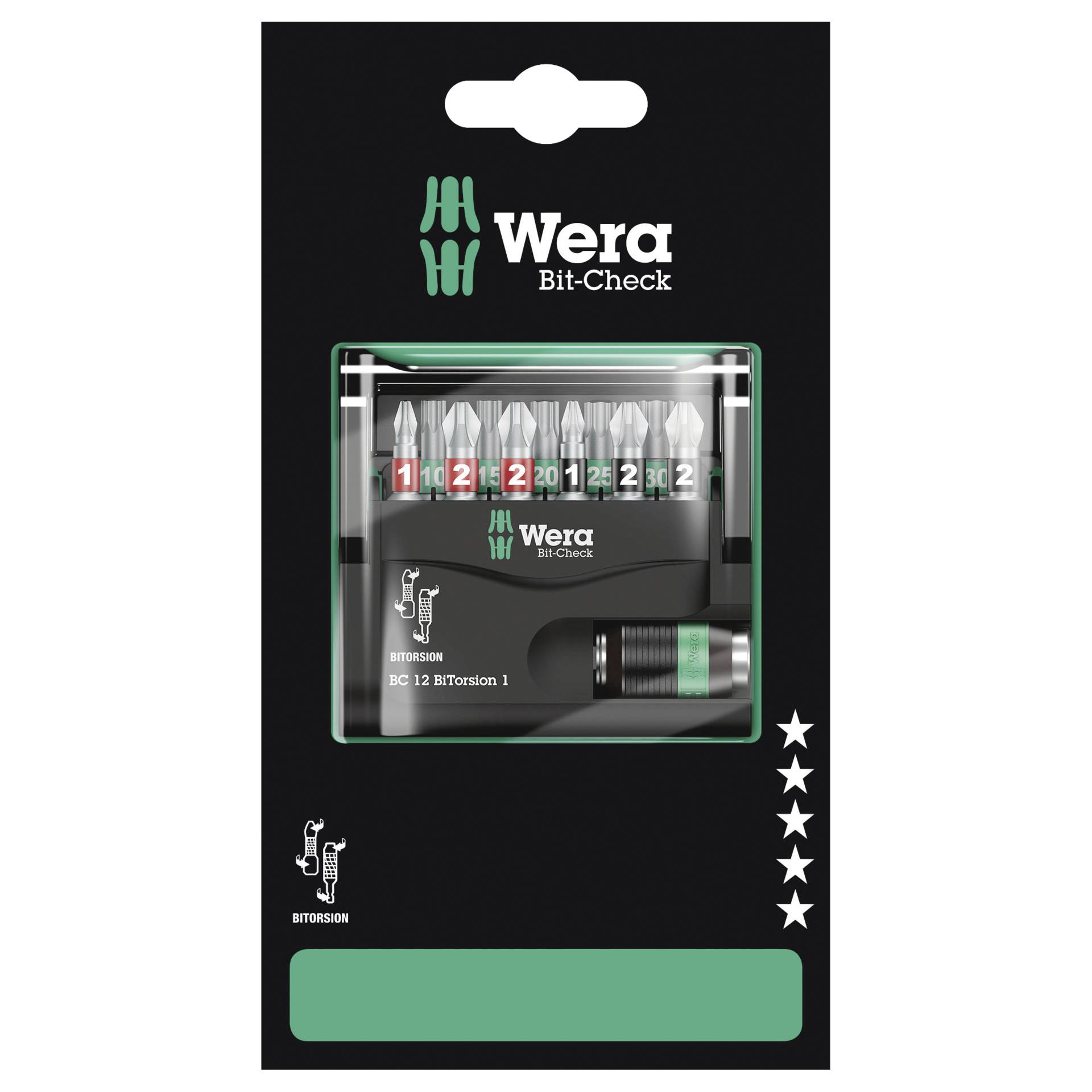 Wera Bit-Check 12 BiTorsion 1 SB Schraubenziehereinsatz 11 Stück(e)