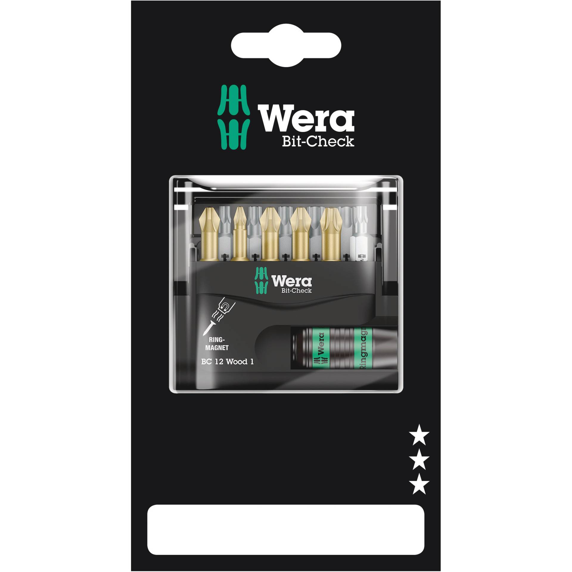 Wera Bit-Check 12 Wood 1 SB Schraubenziehereinsatz 11 Stück(e)