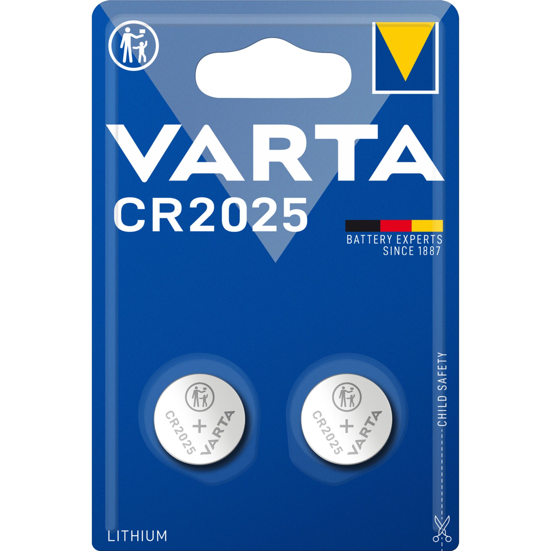 Varta CR2025, Knopfzelle 1x2, Lithium, 3V 