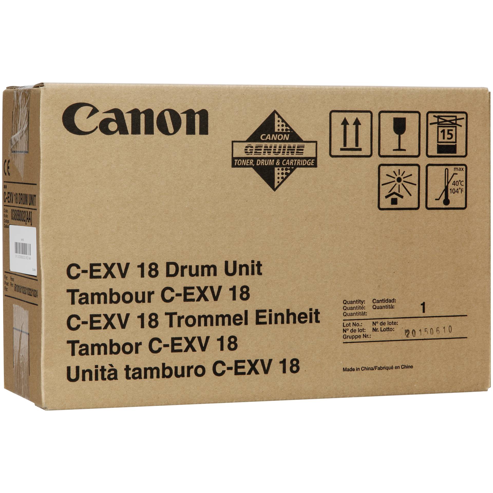 Canon Trommeleinheit C-EXV18 schwarz 