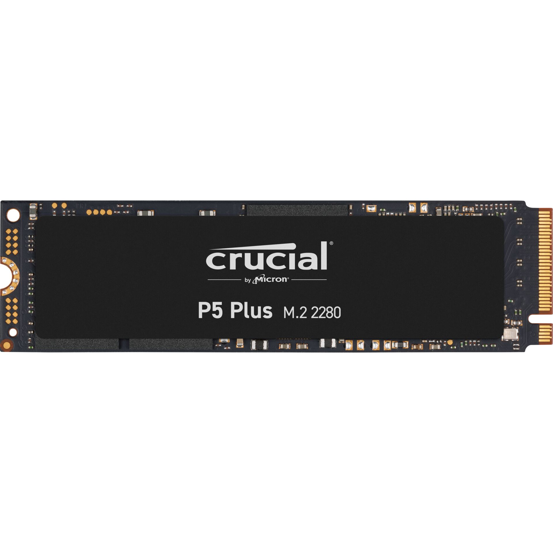 500 GB SSD Crucial P5 Plus SSD, M.2/M-Key (PCIe 4.0 x4), lesen: 6600MB/s, schreiben: 4000MB/s SLC-Cached, TBW: 300TB