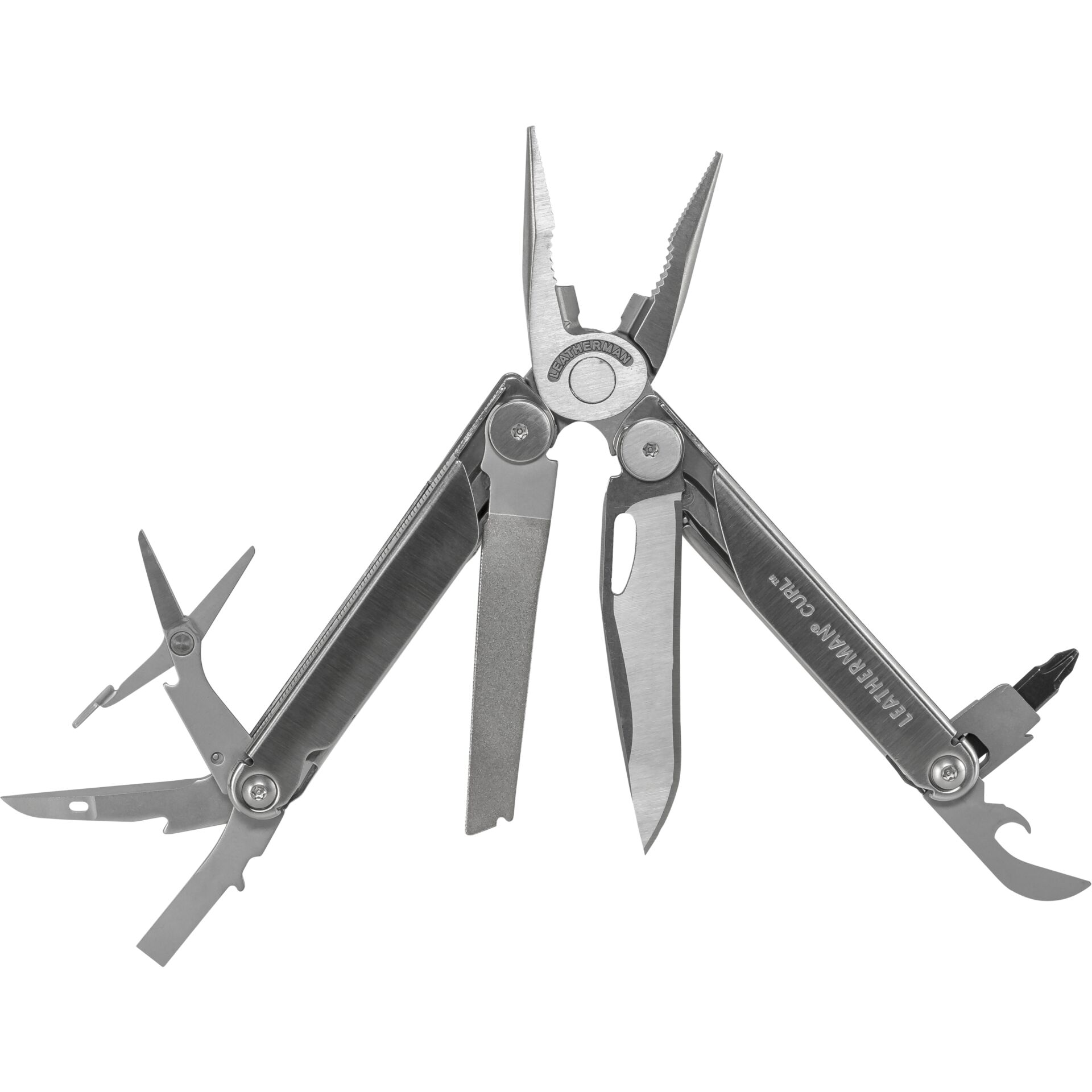 Leatherman Curl Multi-Tool-Zange Taschengröße 15 Werkzeug Silber