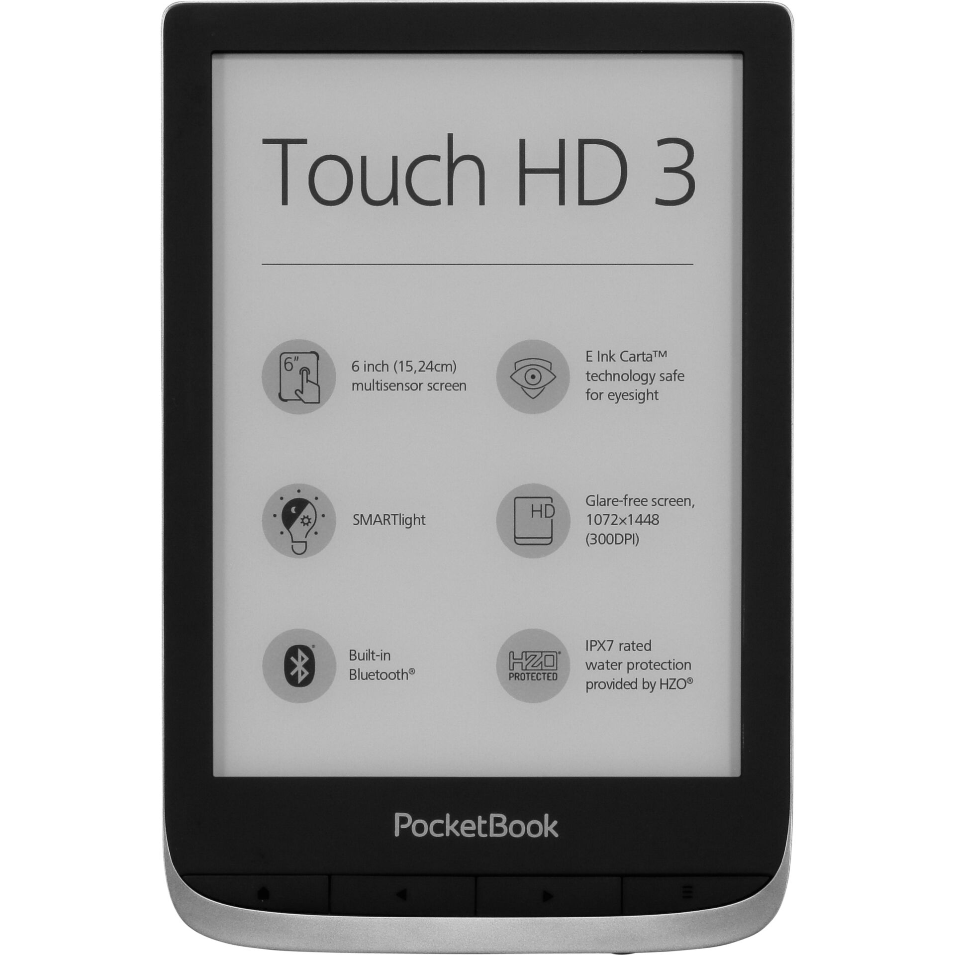 PocketBook Touch HD 3, metallic grey 