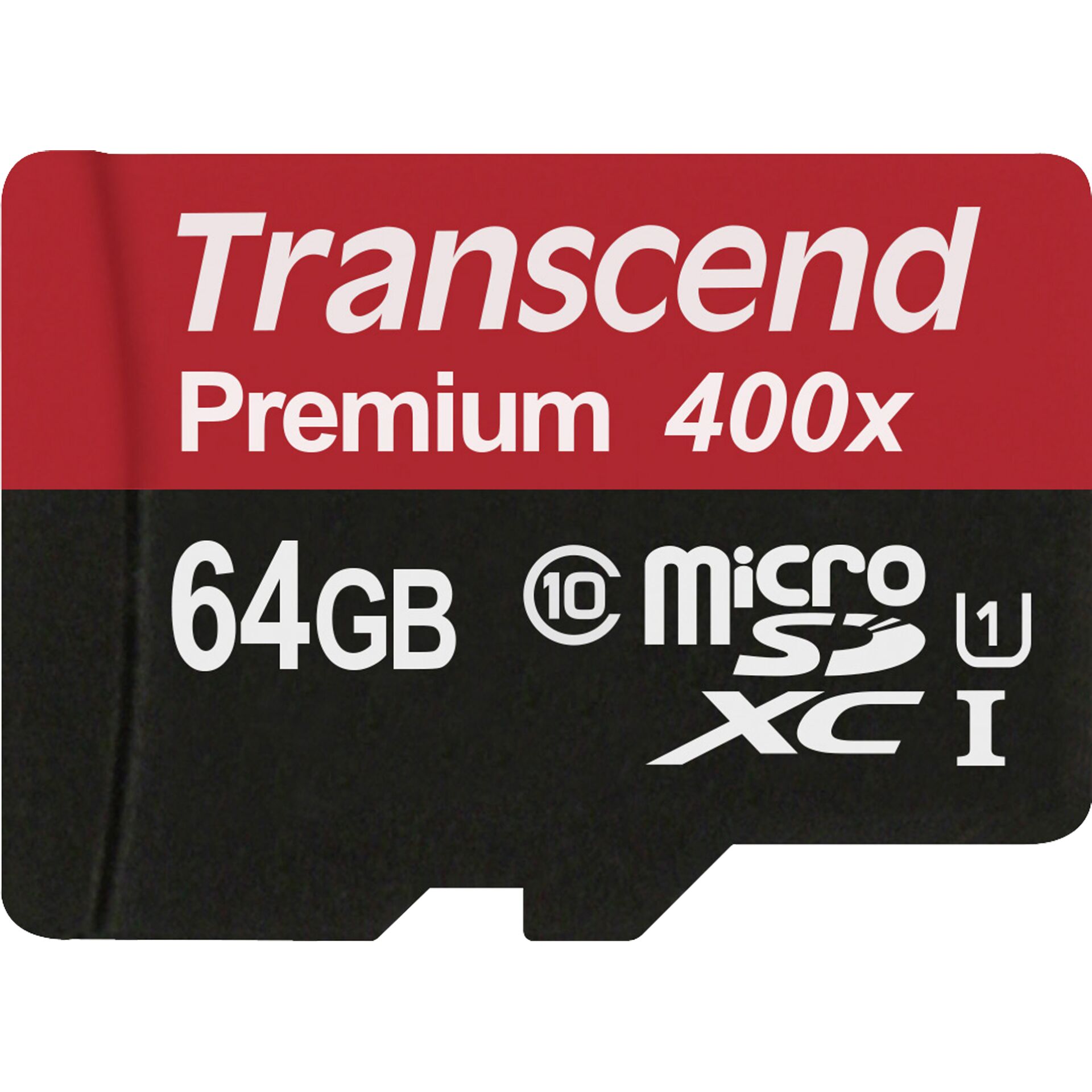 64 GB Transcend microSDXC Premium Kit Speicherkarte, lesen: 45MB/s, schreiben: 20MB/s