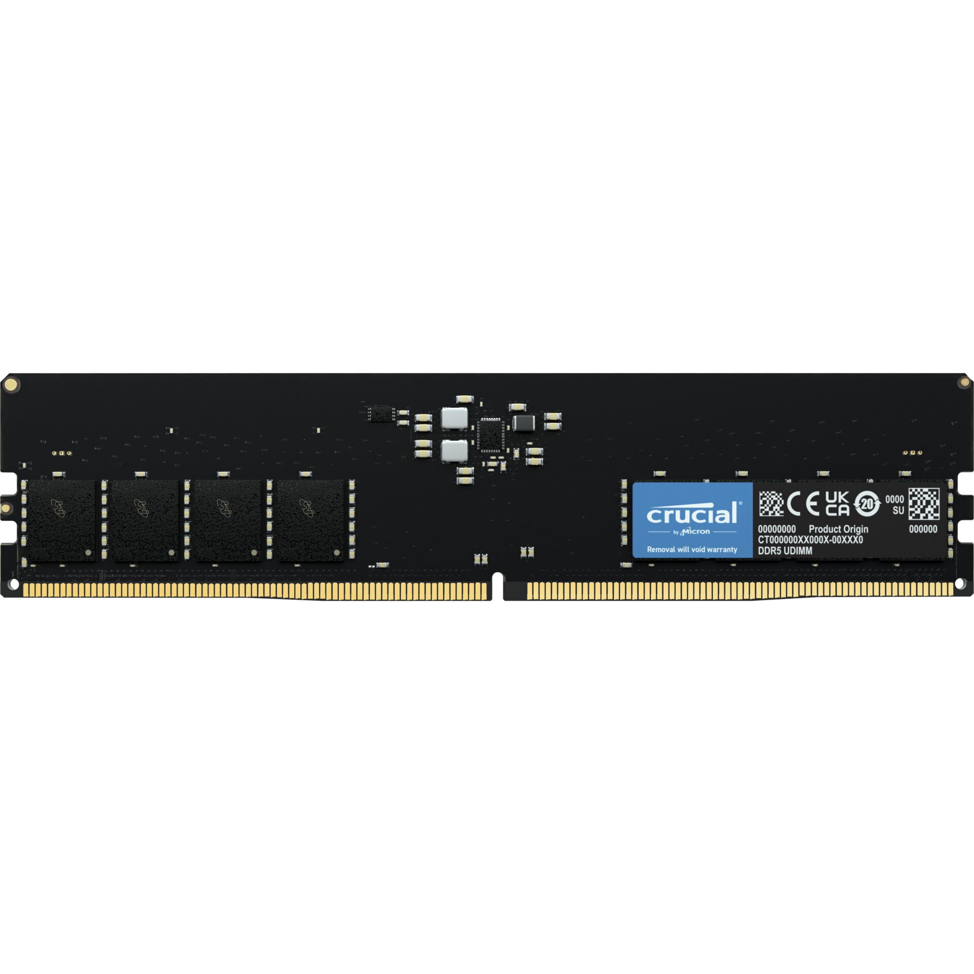 DDR5RAM 16GB DDR5-4800 Crucial DIMM on-die ECC, CL40-39-39 