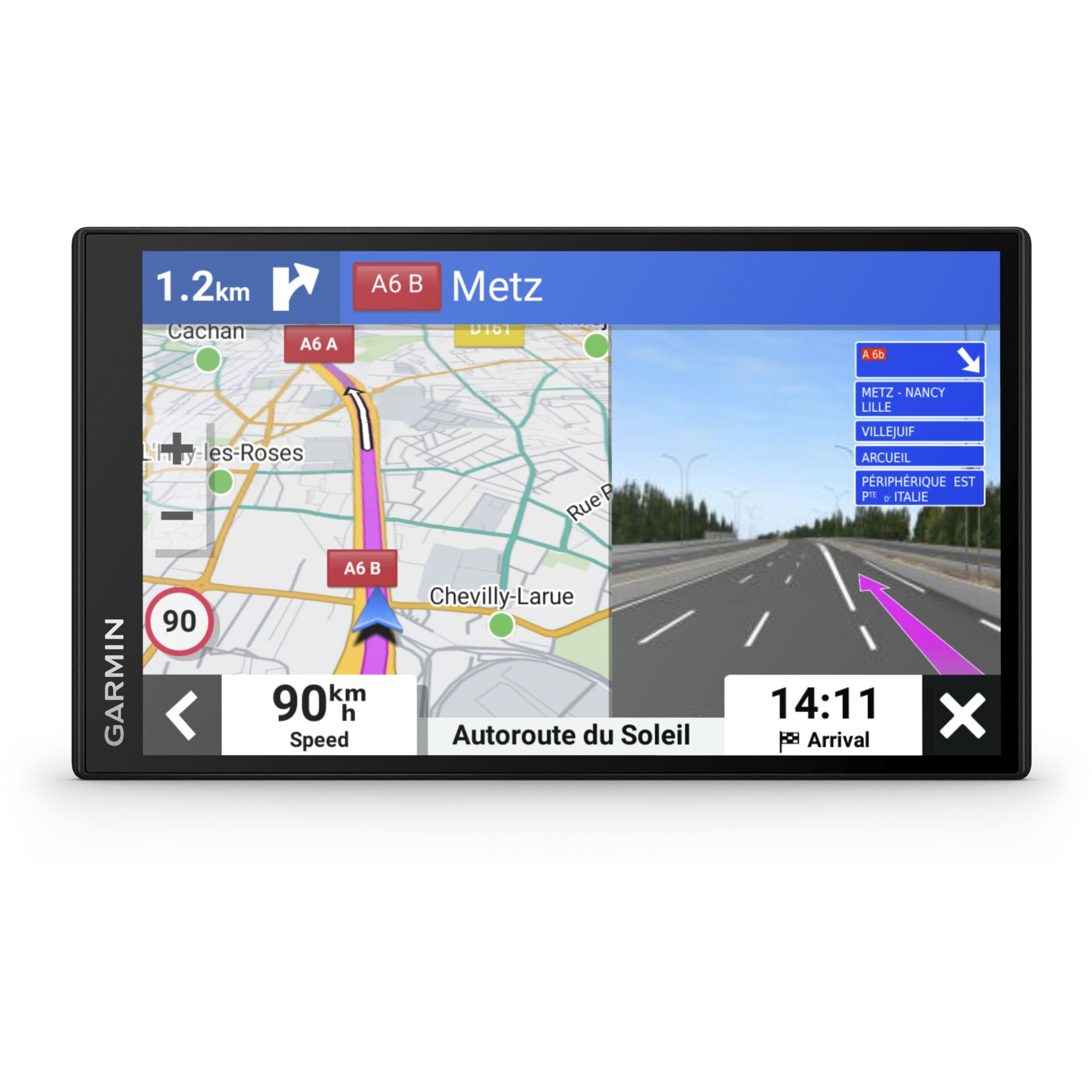 Garmin DriveSmart 76 Navigationssystem Fixed 17,8 cm (7) TFT Touchscreen 239,6 g Schwarz