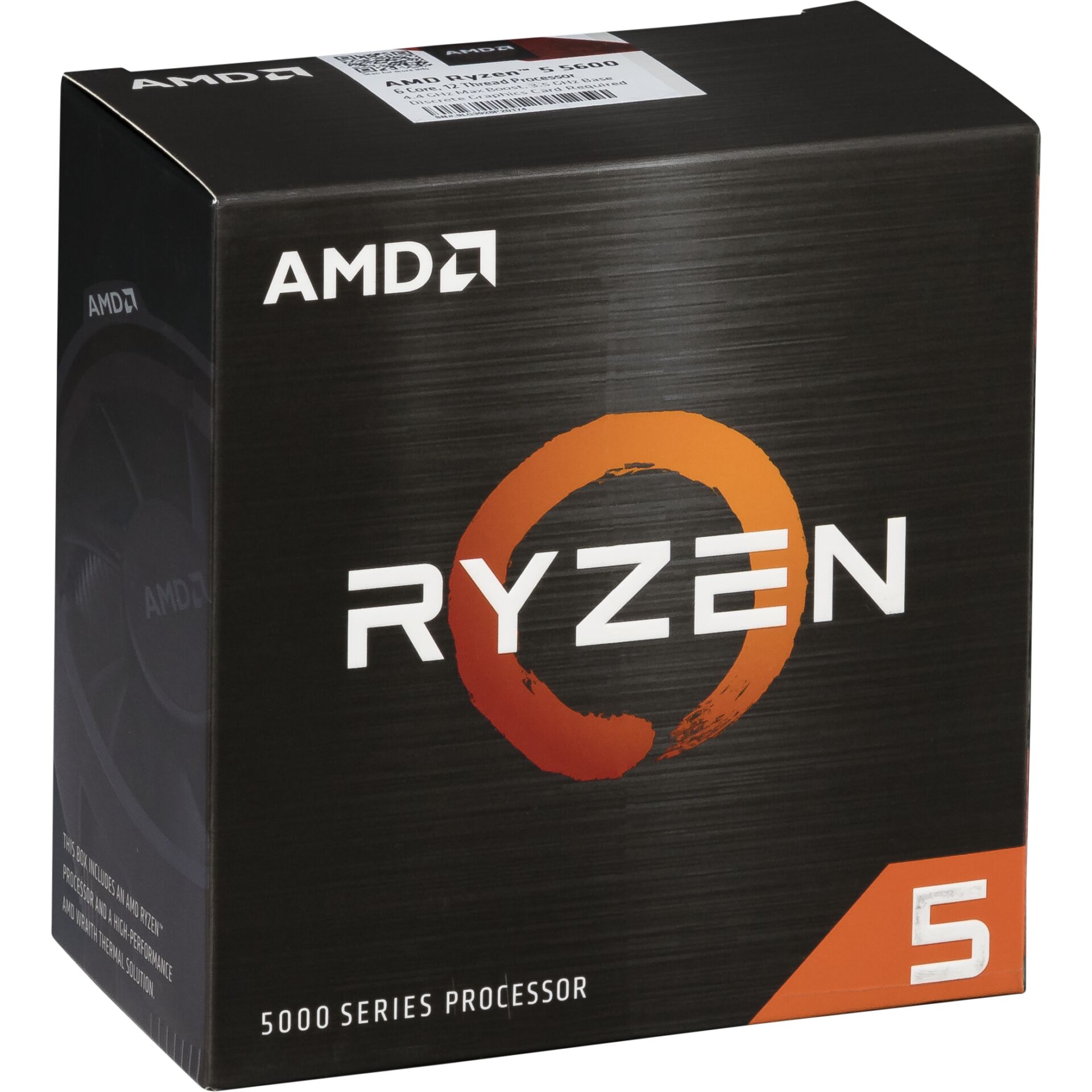 AMD Ryzen 5 5600, 6C/12T, 3.50-4.40GHz, boxed, Sockel AM4 (PGA), Vermeer CPU