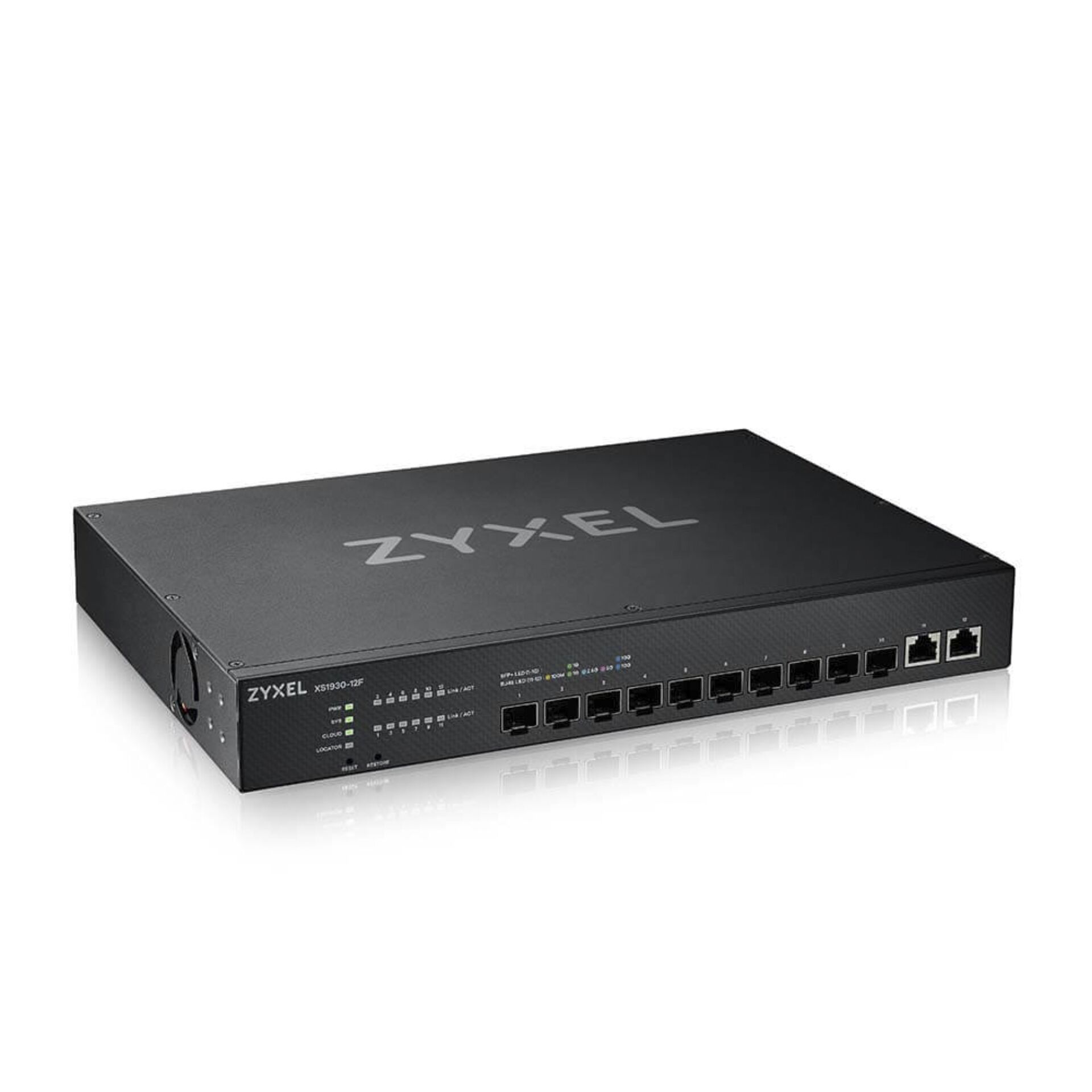 ZyXEL XS1930 Desktop 10G Smart Gigabit Switch, 2x RJ-45, 10x SFP+, Backplane: 240Gb/s, Metallgehäuse