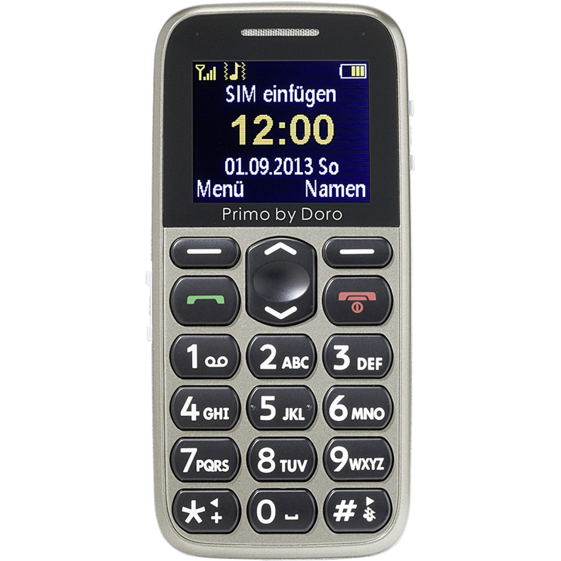 Doro Primo 215, beige Großtasten-Mobiltelefon 