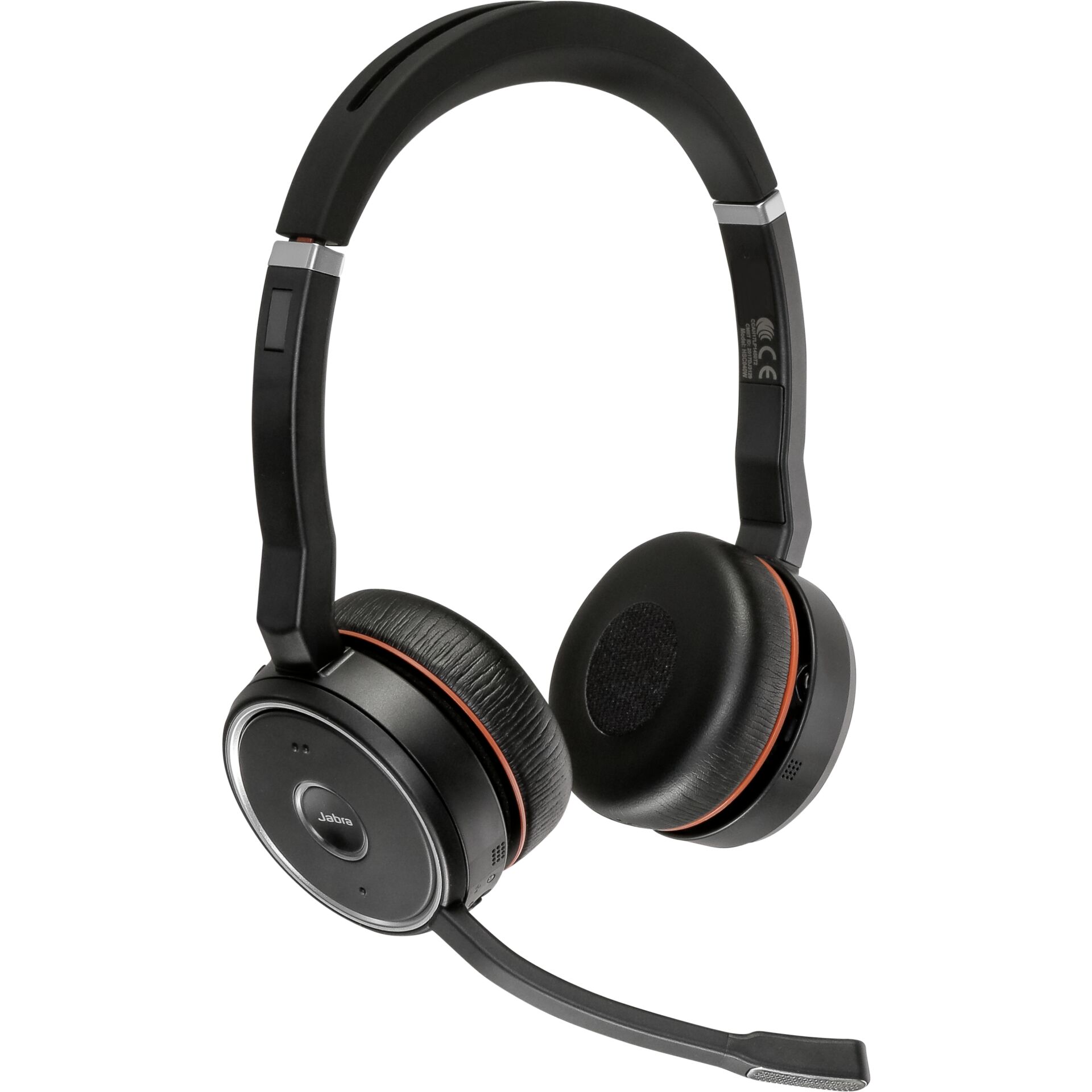 Jabra Evolve 75 MS Stereo schwarz/rot On-Ear Headset inkl. Link 370