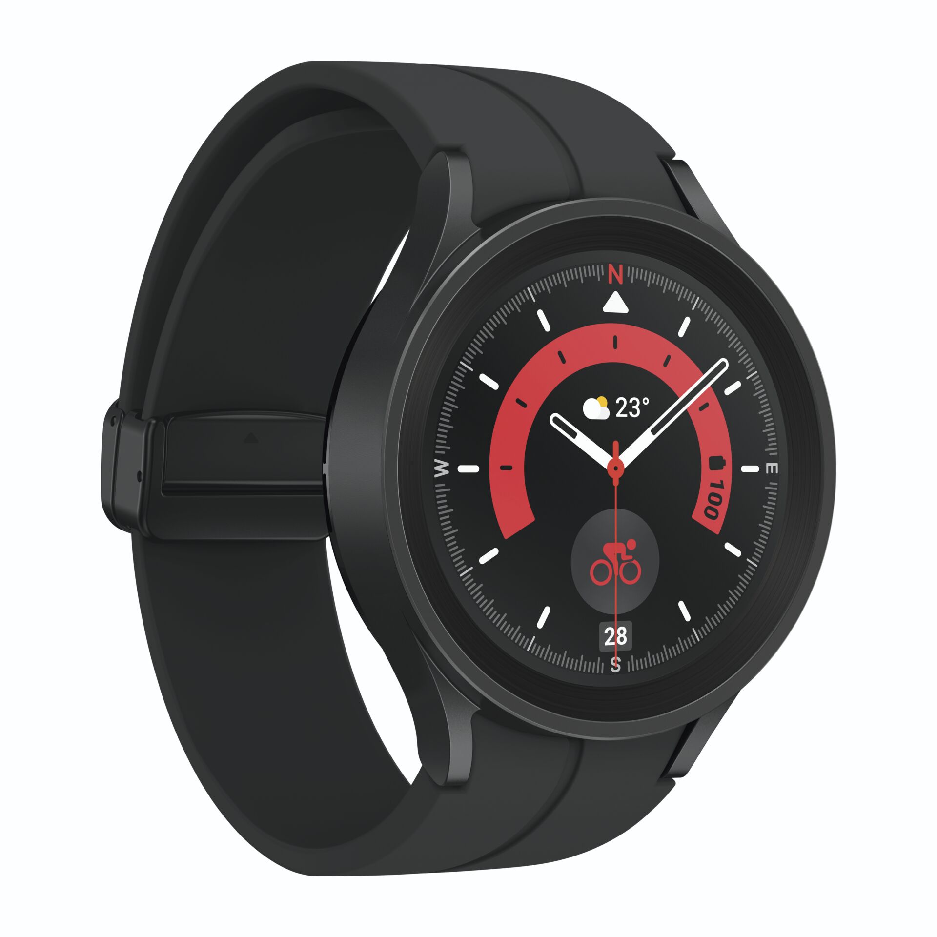 Samsung Galaxy Watch5 Pro 3,56 cm (1.4) OLED 45 mm Digital 450 x 450 Pixel Touchscreen 4G Schwarz WLAN GPS