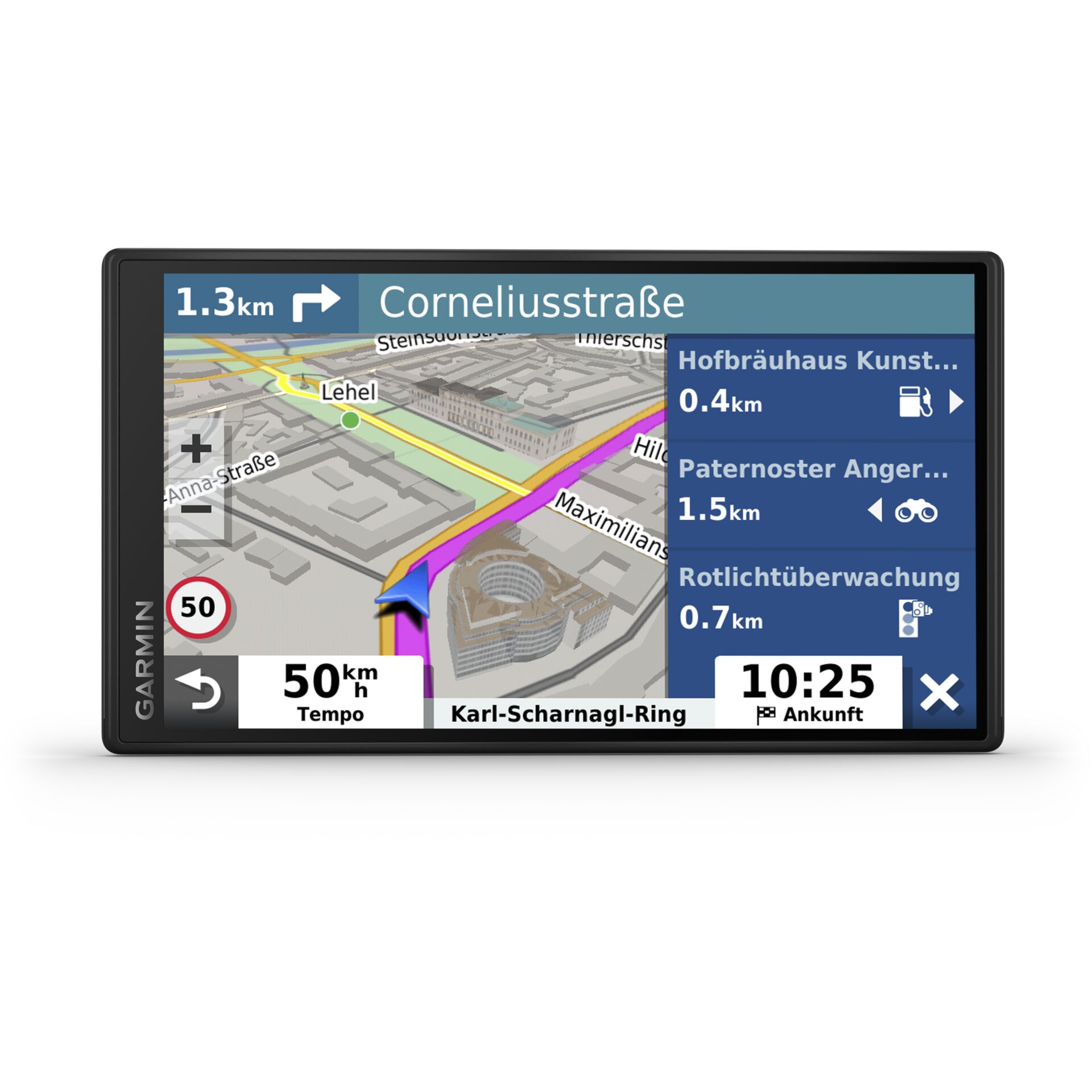 Garmin Drive 55 EU MT-S Navigationssystem Tragbar / Fixiert 14 cm (5.5) TFT Touchscreen 150,5 g Schwarz