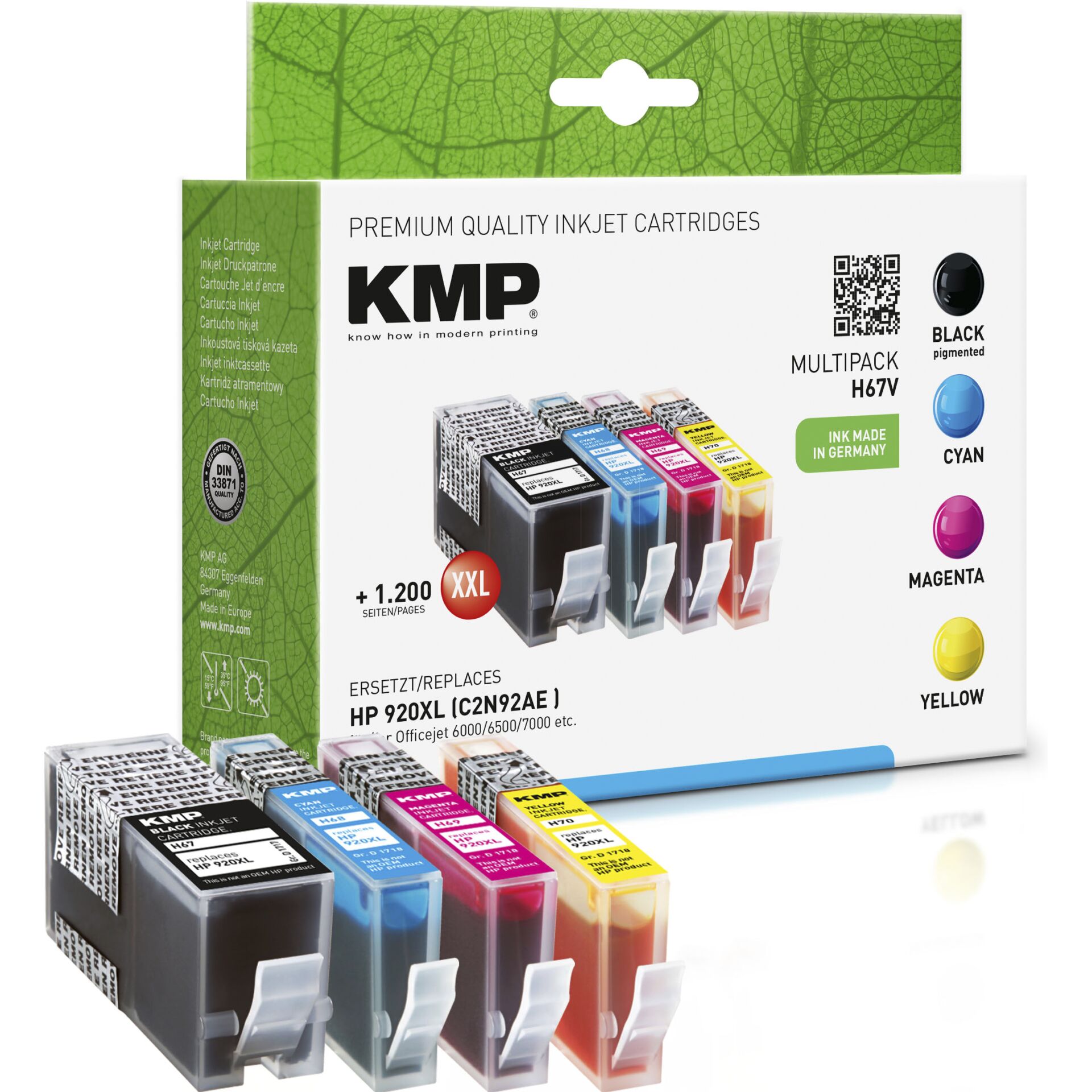 KMP H-T48 kompatibel zu HP Nr 920 XL Rainbow Kit 