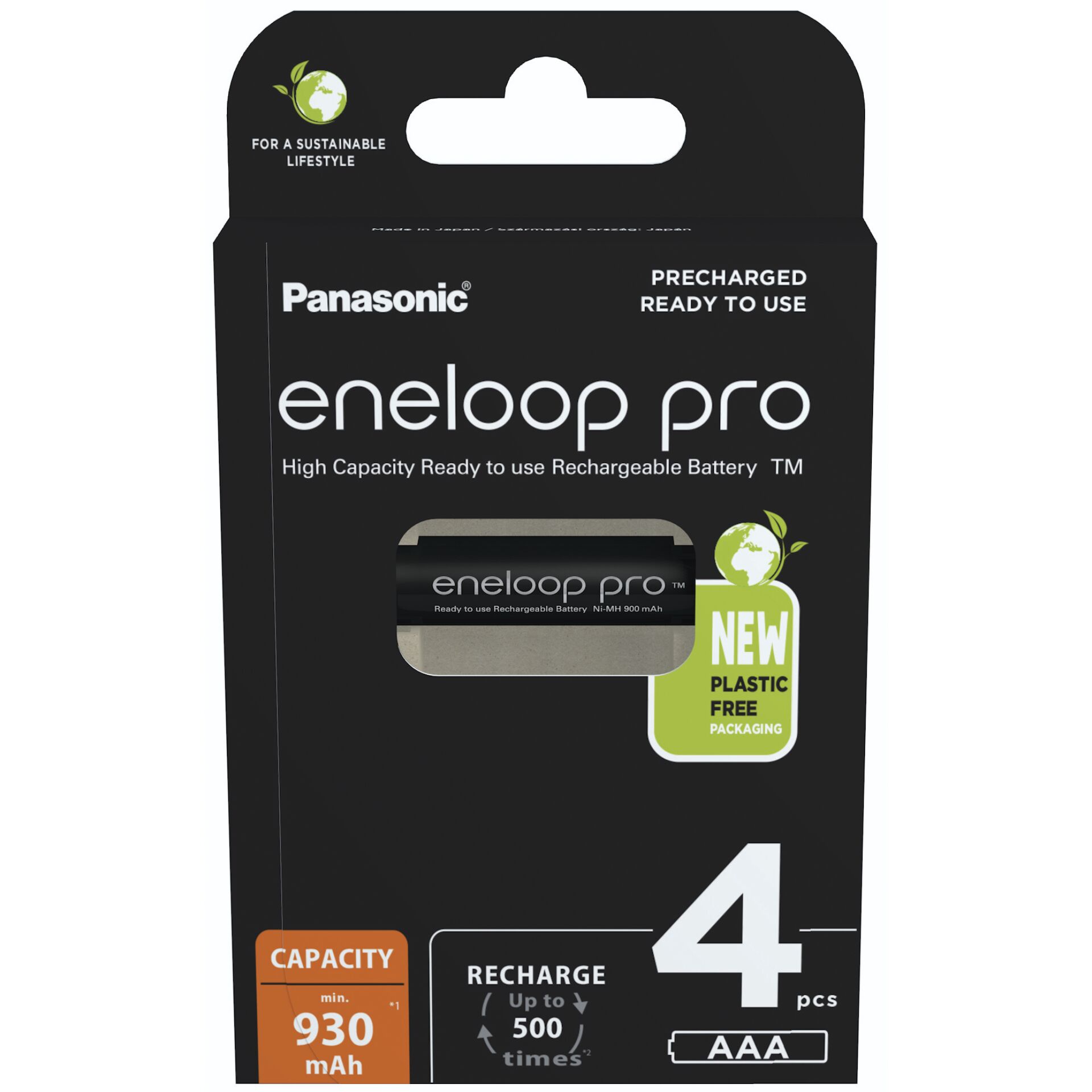 Panasonic eneloop pro (Gen 3) Micro AAA NiMH 930mAh, 4er-Pack