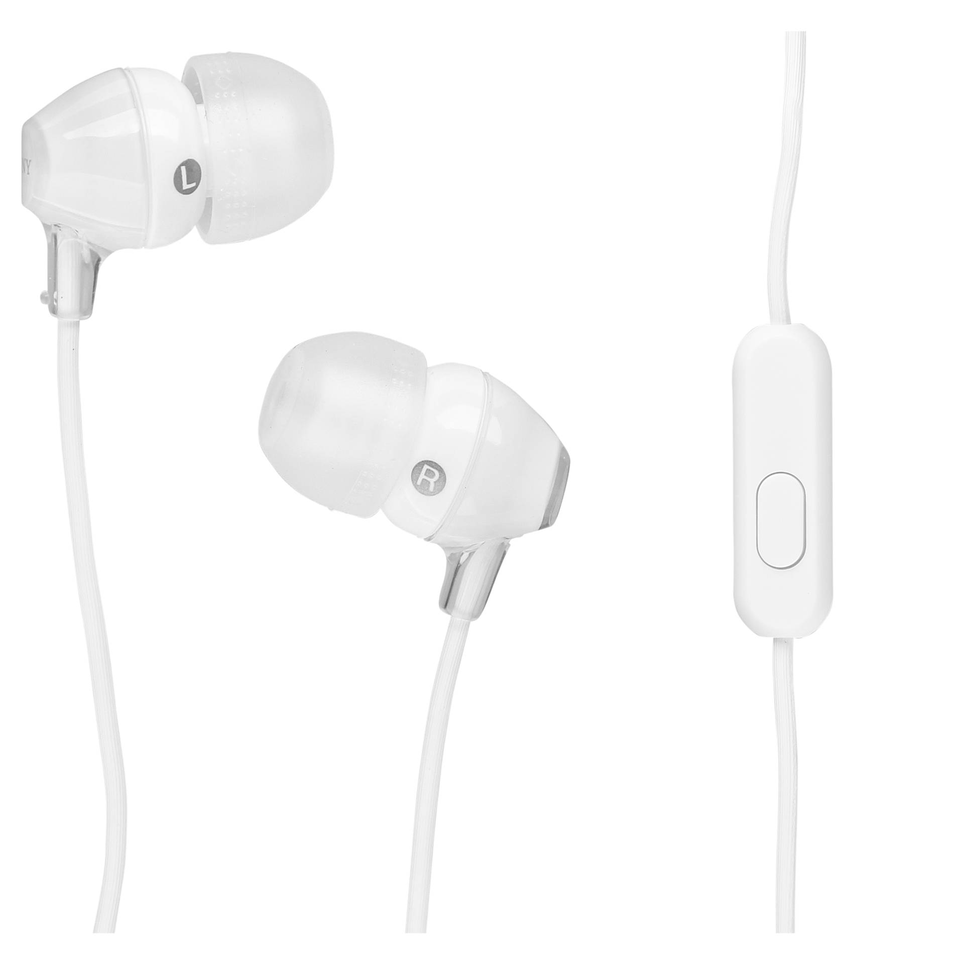Sony MDR-EX15AP weiß, Kopfhörer Mikrofon, In-Ear , Smartphone