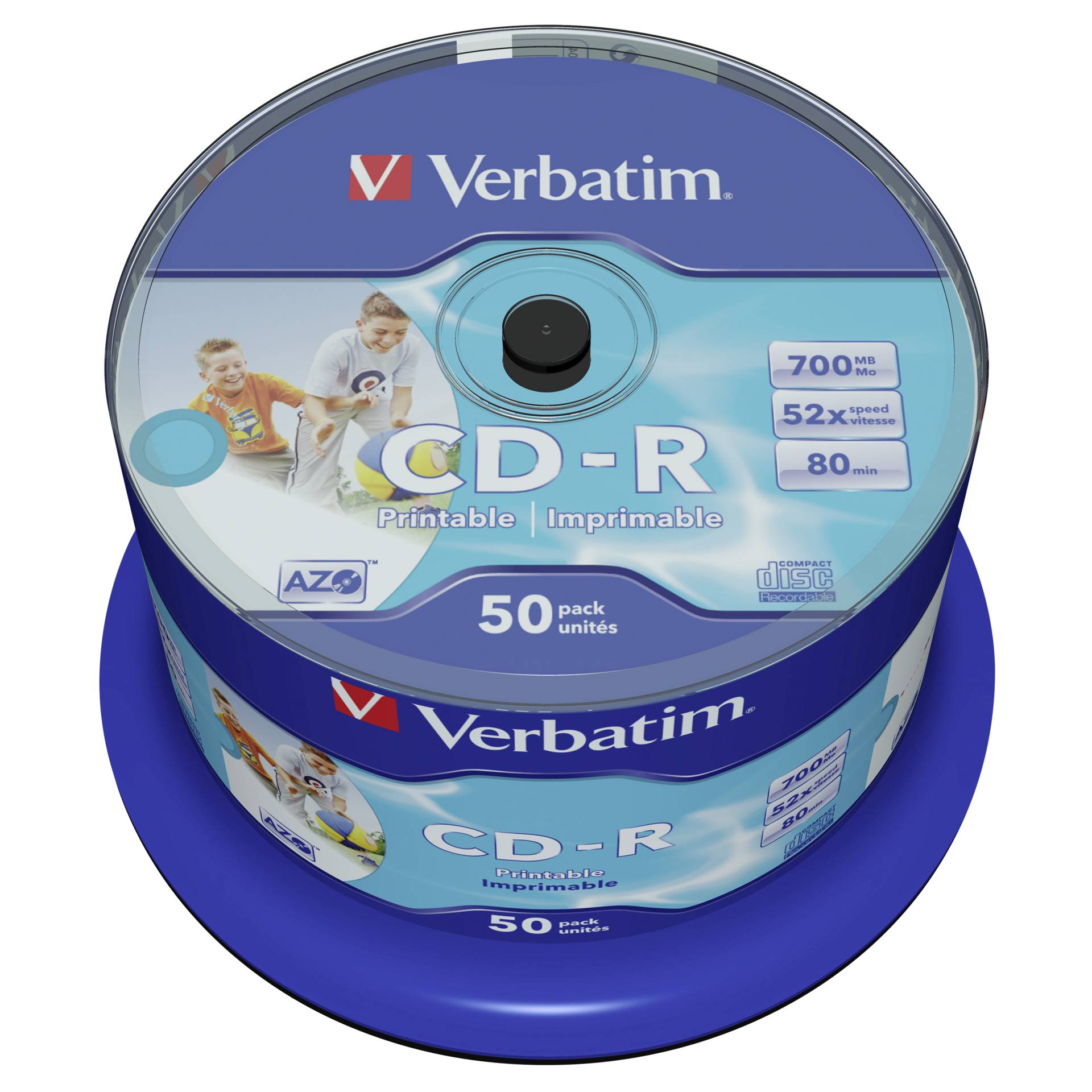 Verbatim CD-R 52x 50er Spindel 700MB CD-Rohlinge 