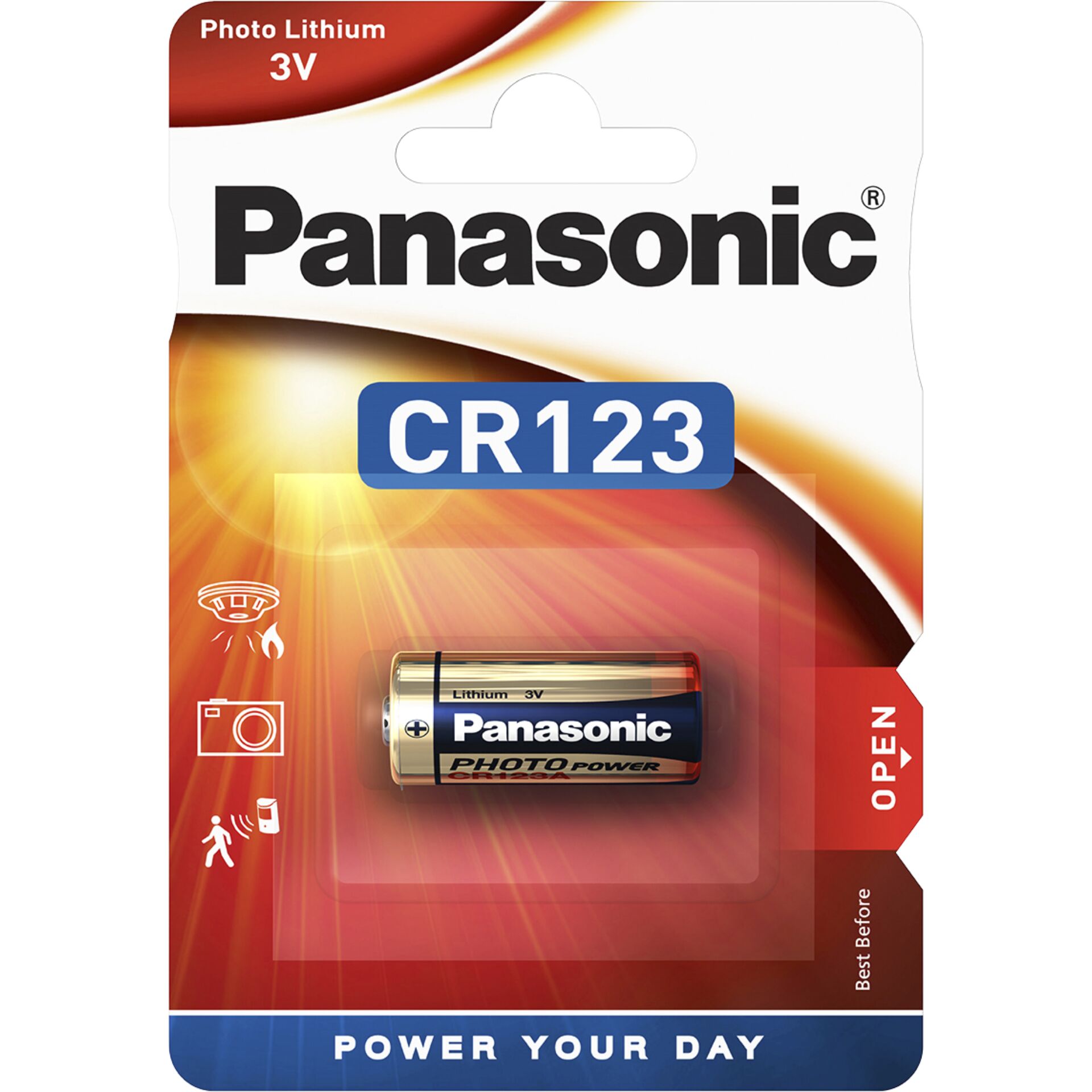 Panasonic Photo CR123A Batterie-Lithium 