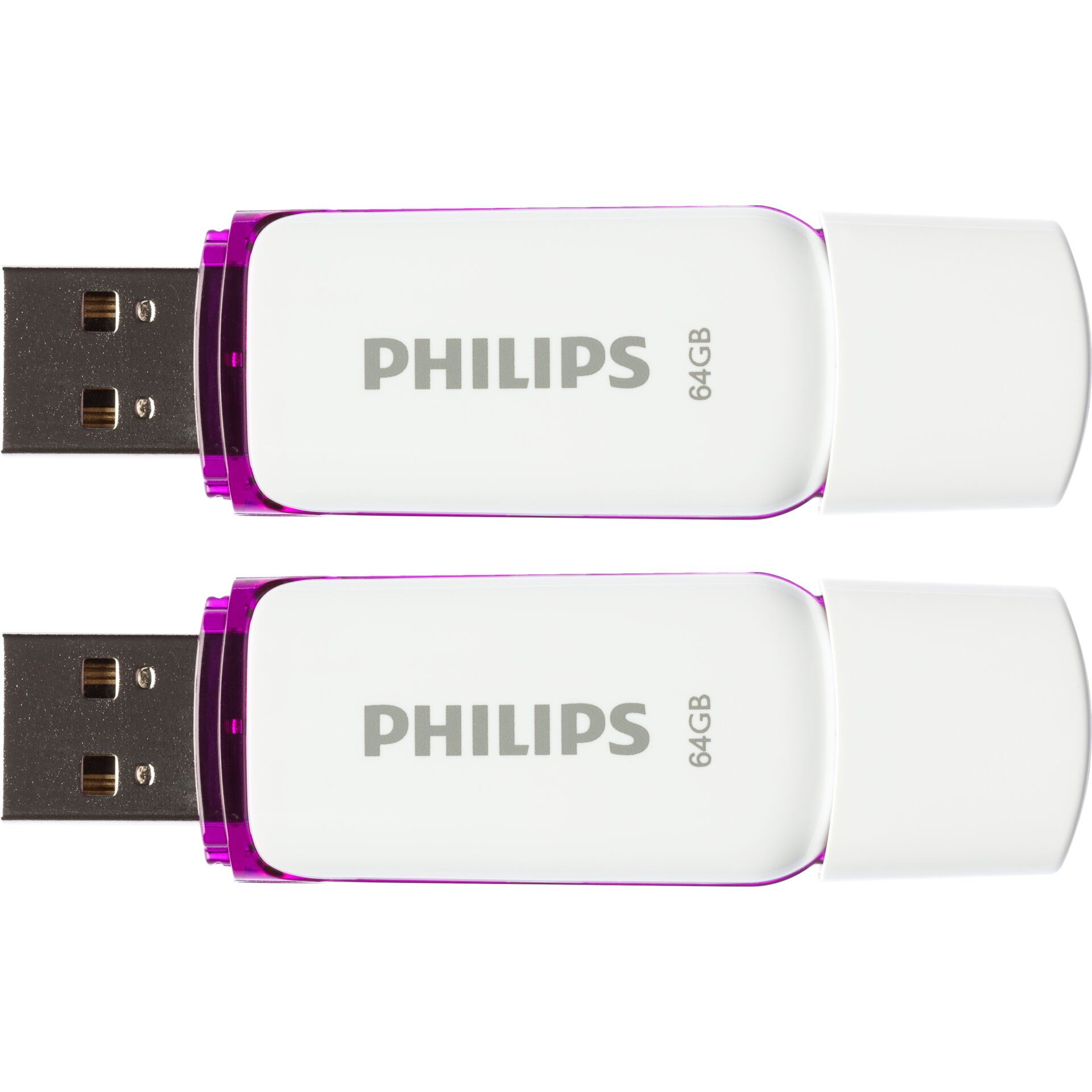 64 GB Philips Snow Edition Magic Purple USB-Stick, USB-A 2.0, lesen: 14MB/s, schreiben: 3MB/s
