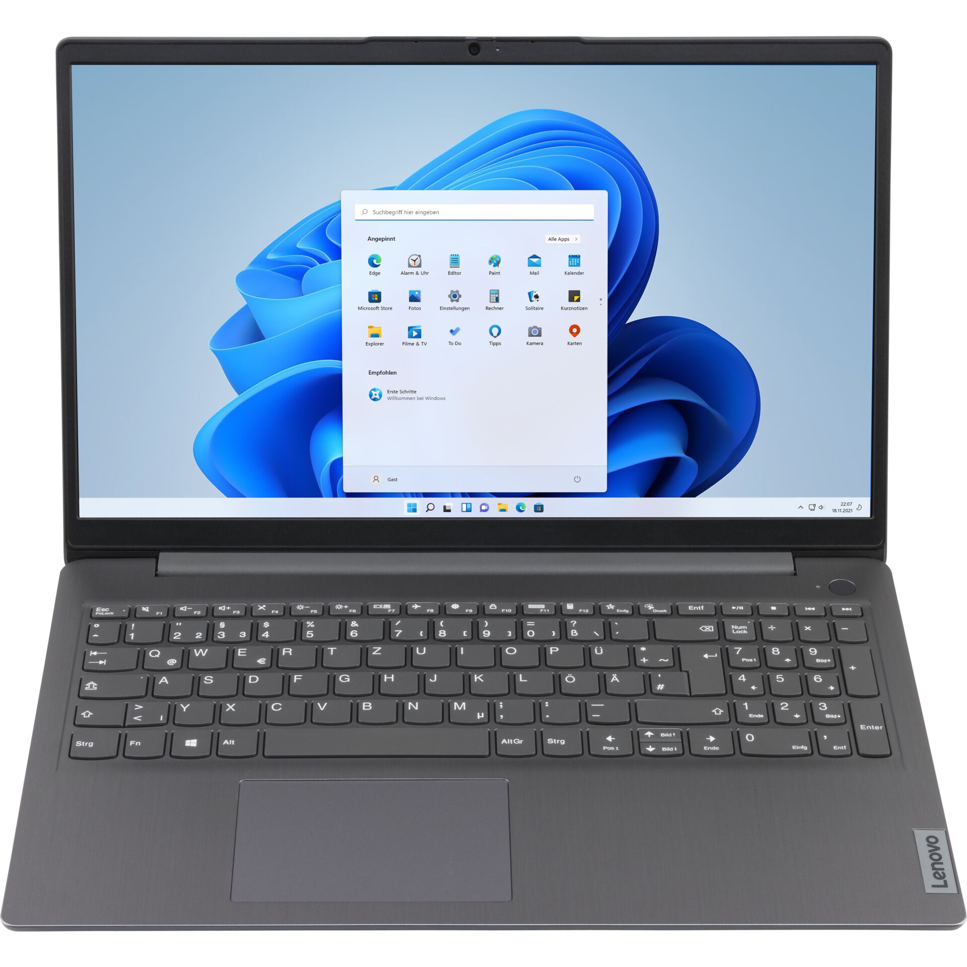 Lenovo IdeaPad 3 15ITL6 Arctic Grey Notebook, 15.6 Zoll, i5-1135G7, 4C/8T, 16GB RAM, 512GB SSD, Win 11 Home